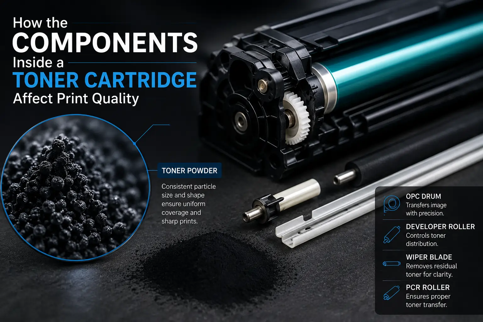 Toner powder affecting print quality