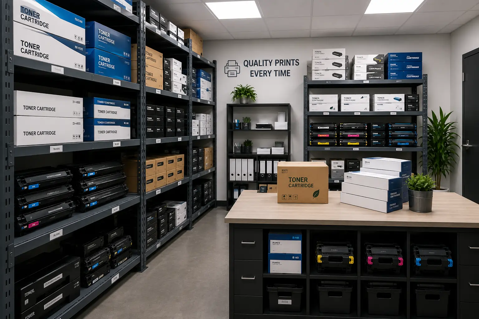 Valuable toner cartridge inventory in office storage