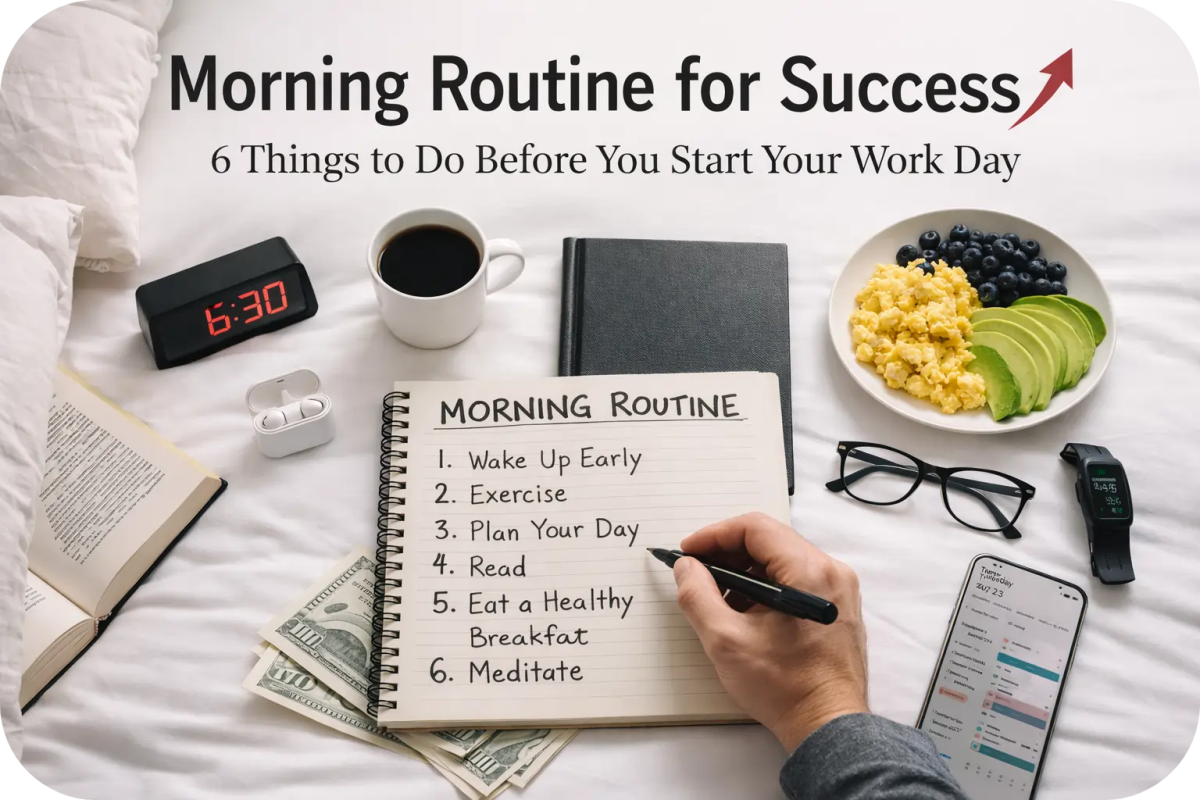 Morning Routine for Success | 6 Things to Do Before You Start Your Work Day