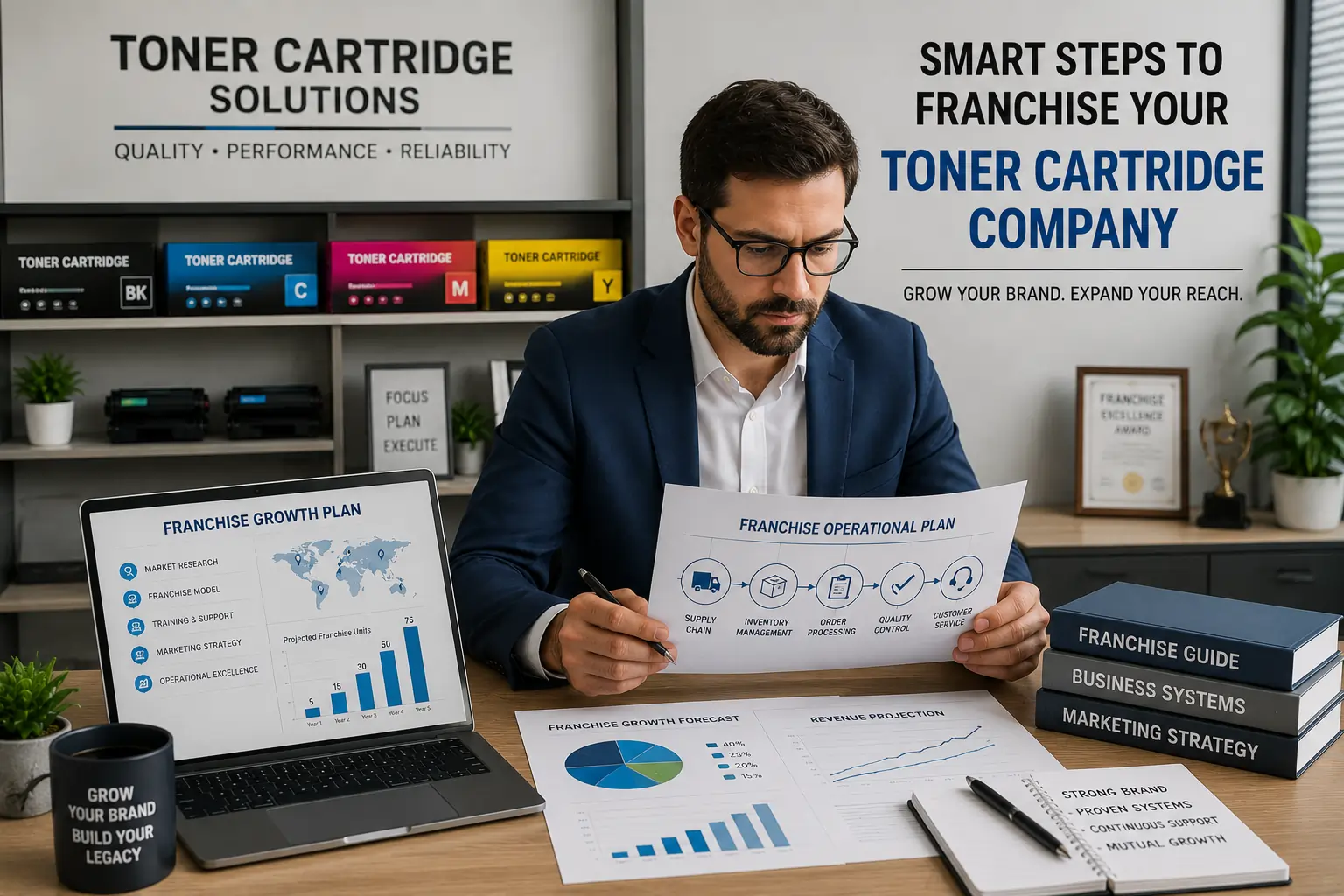 Building a toner cartridge franchise business model