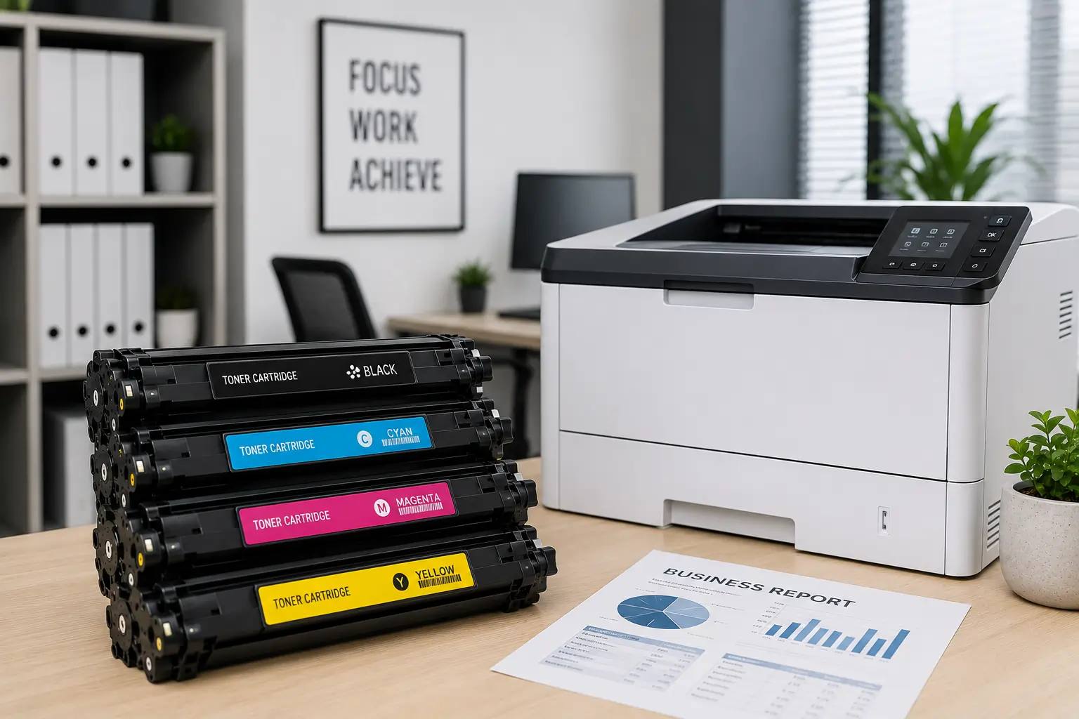 High quality toner cartridges reducing printer mess