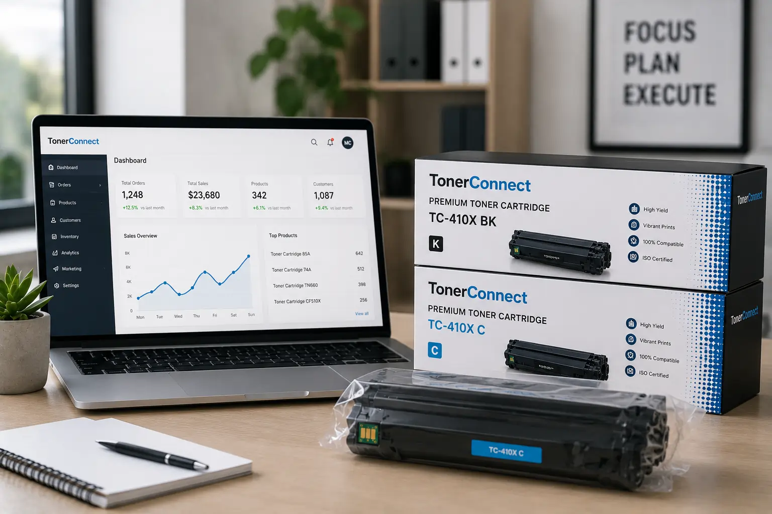 Selling toner cartridges online for profit
