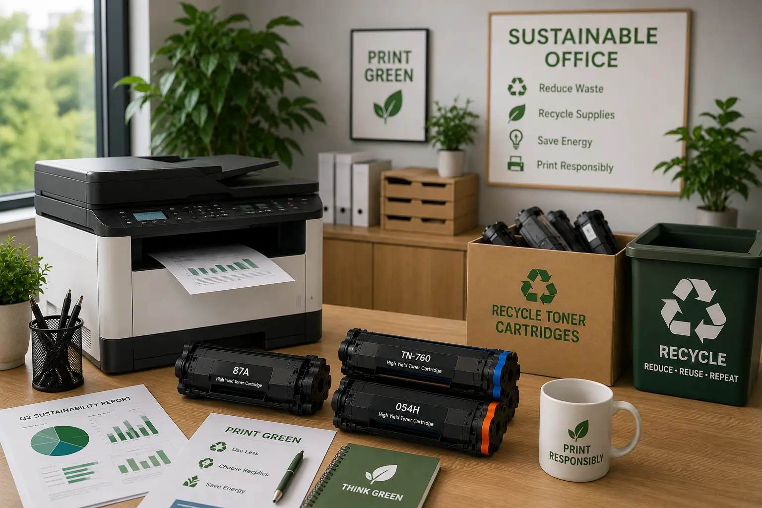 Sustainable office toner cartridge practices