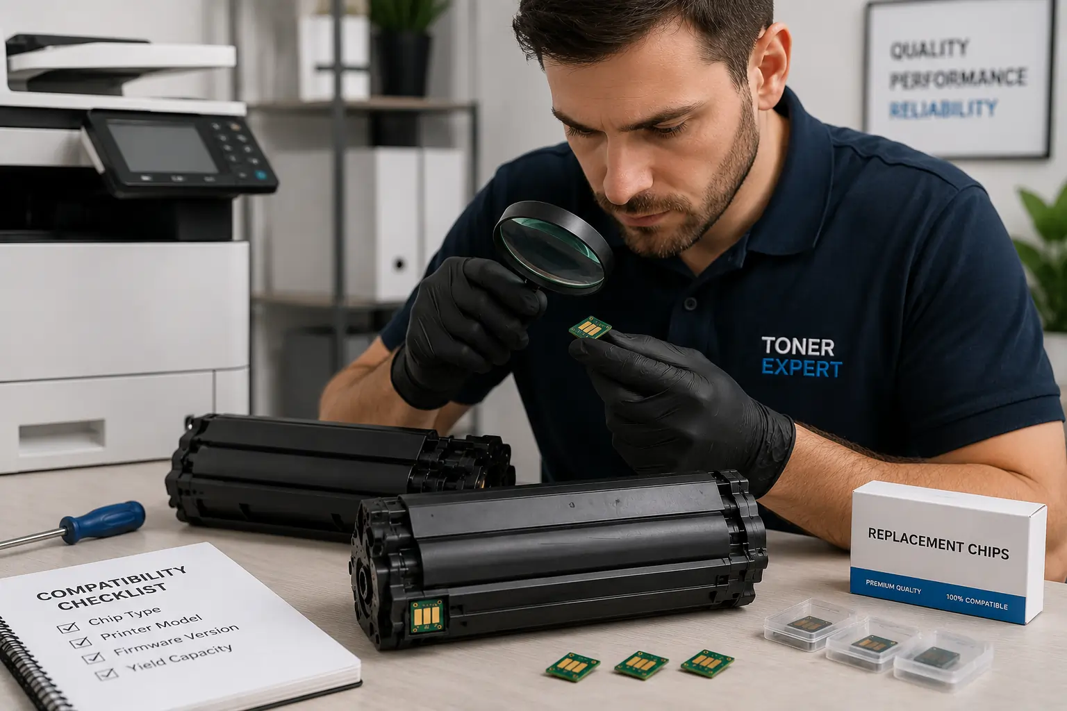 Toner cartridge chip replacement and reset options
