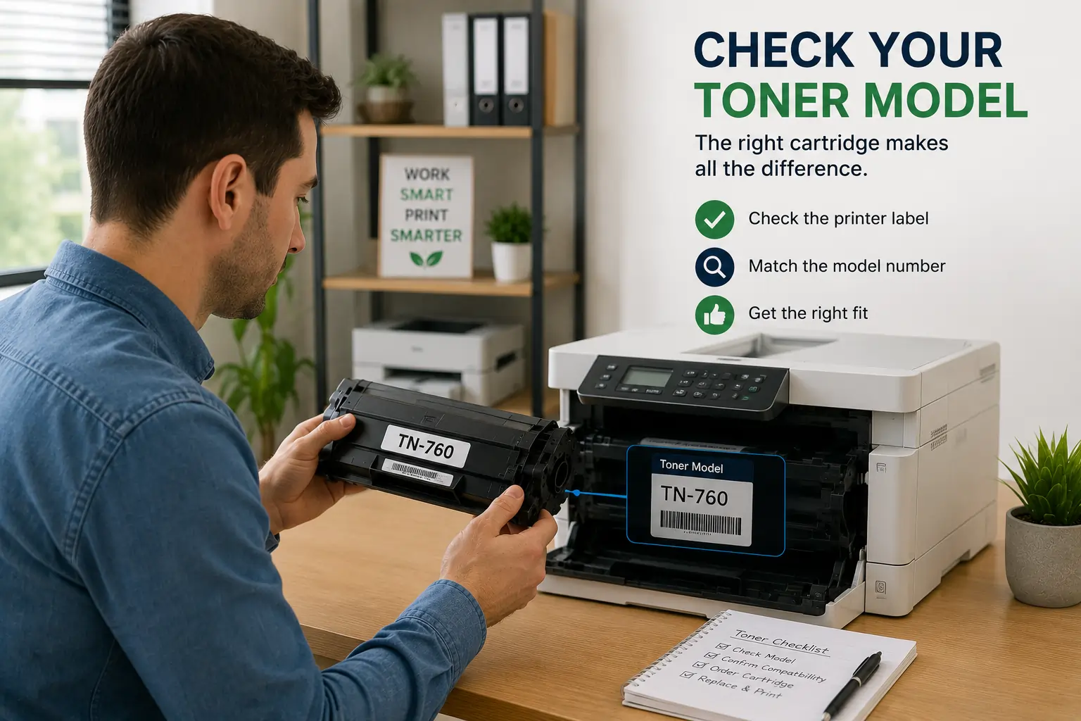 Checking toner cartridge compatibility before installation
