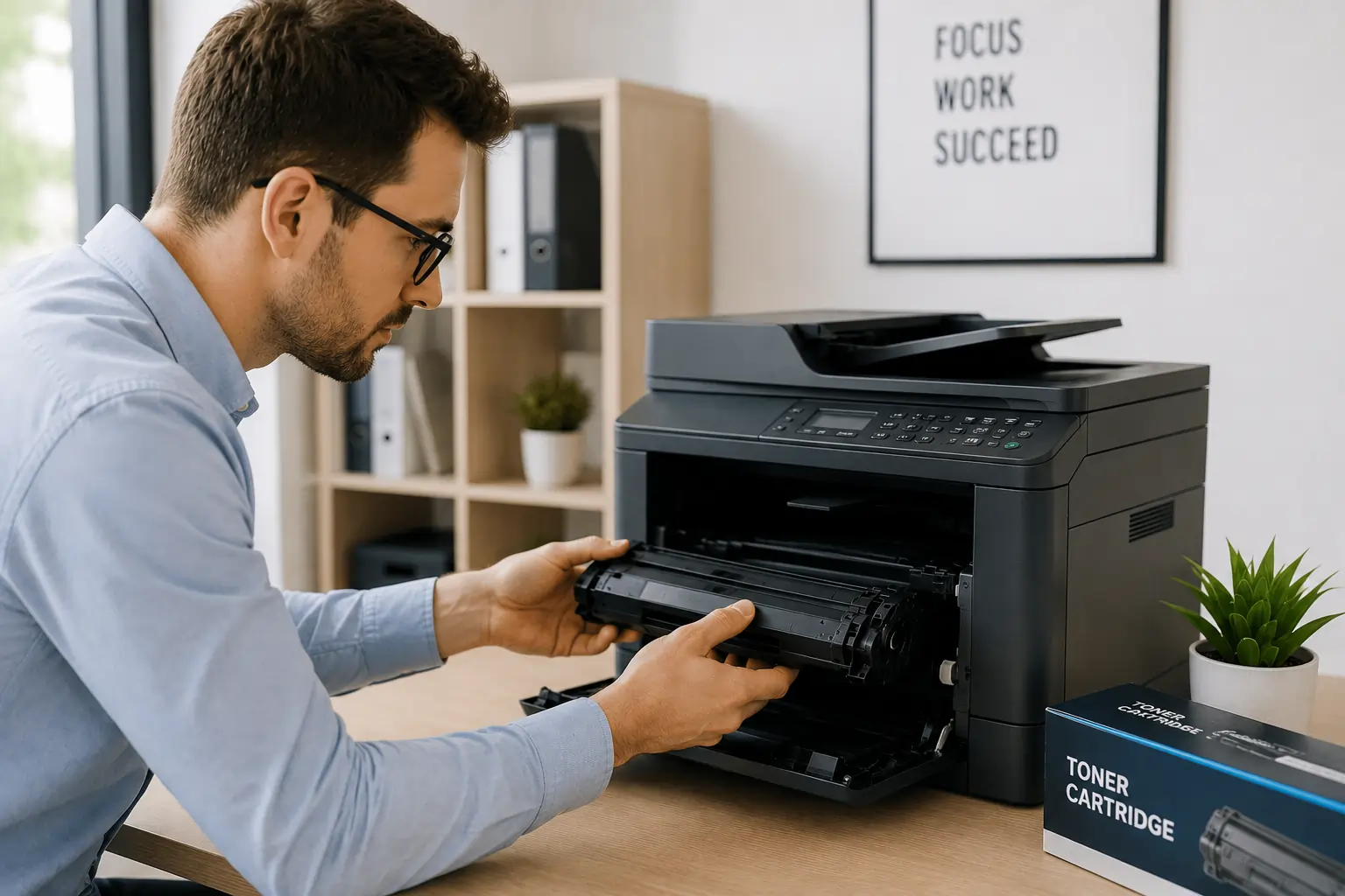 Proper toner cartridge installation process