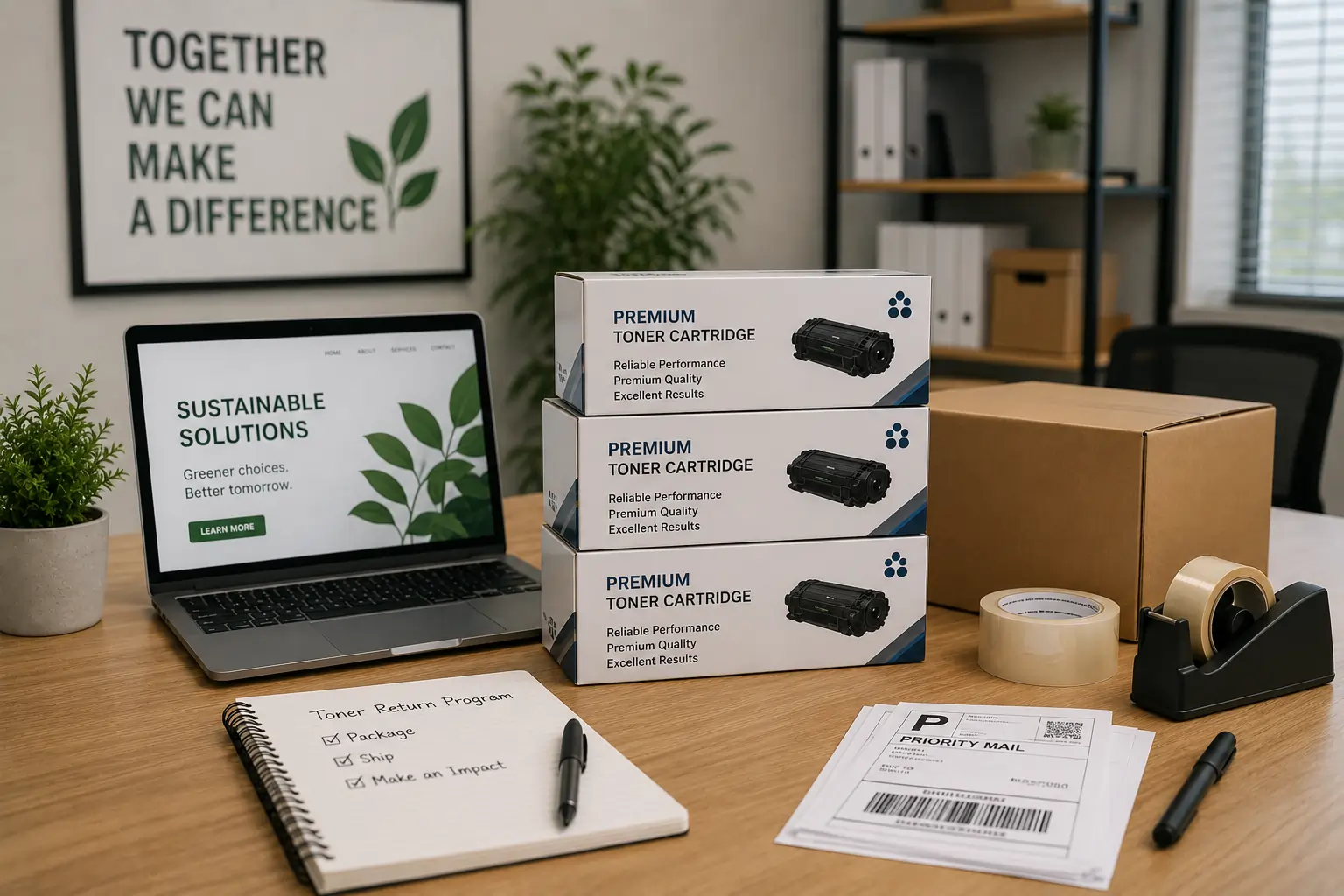 Selling unused toner cartridges online