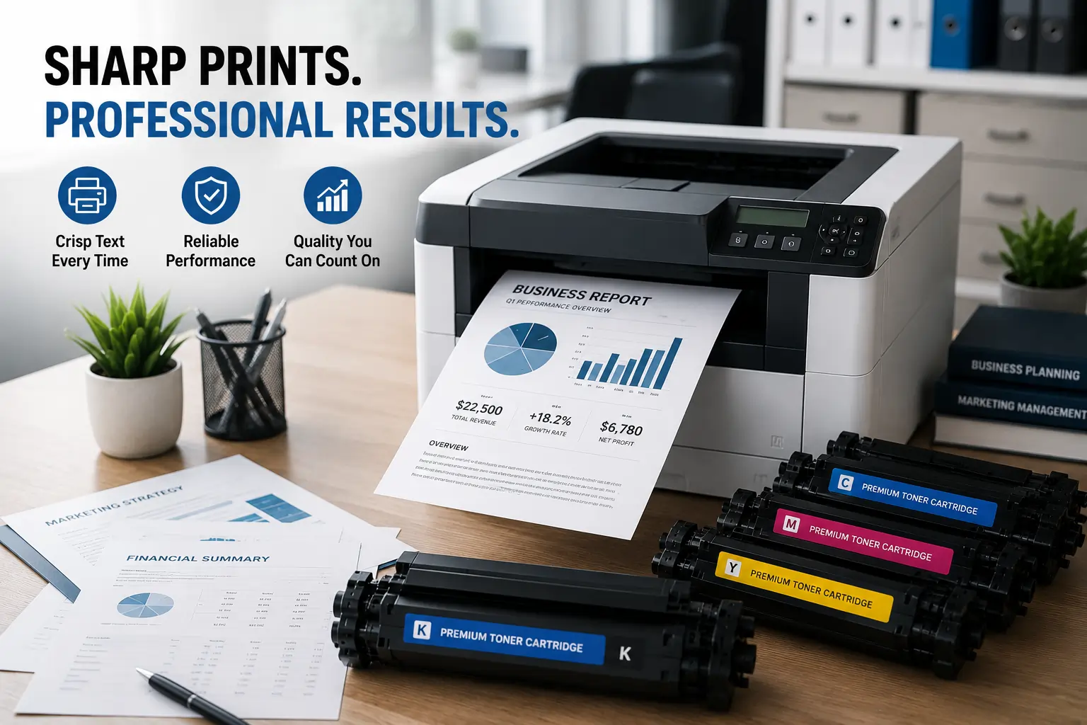 Quality toner cartridges improving print quality