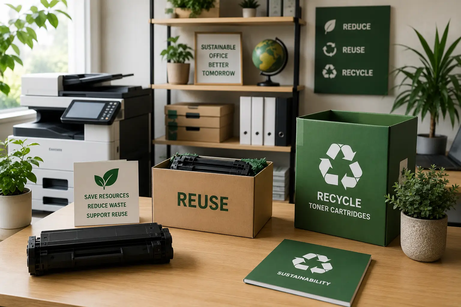 Sustainable resale of unused toner cartridges