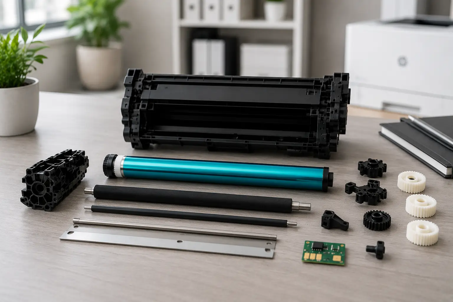 Reusable toner cartridge parts that can be sold