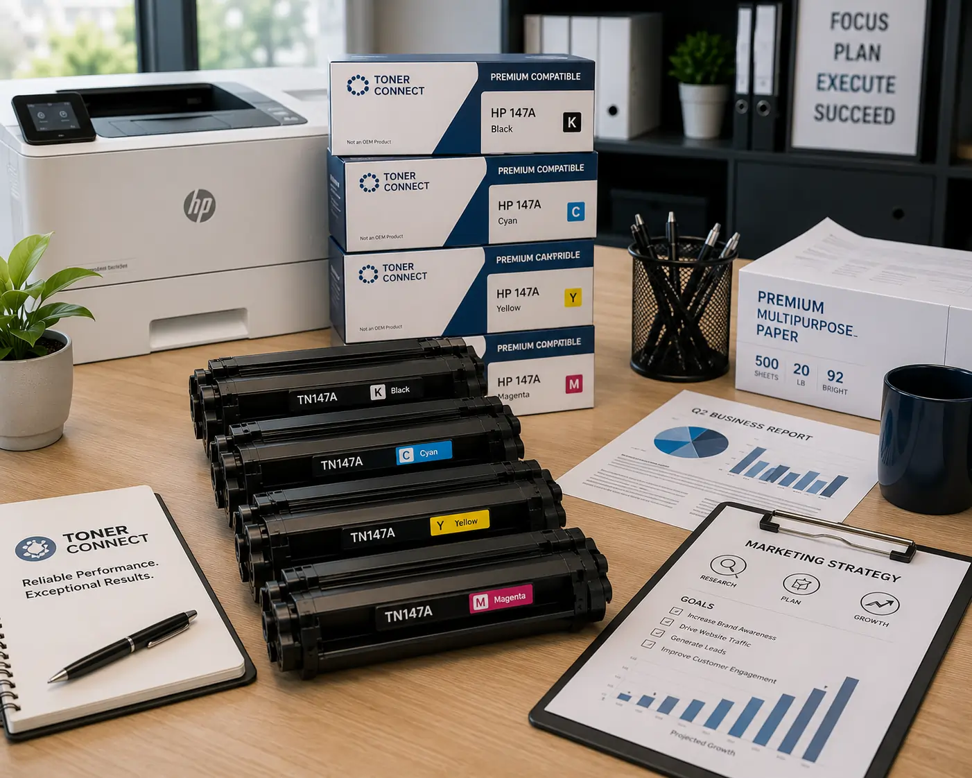 compatible toner cartridges for HP printers and office printing