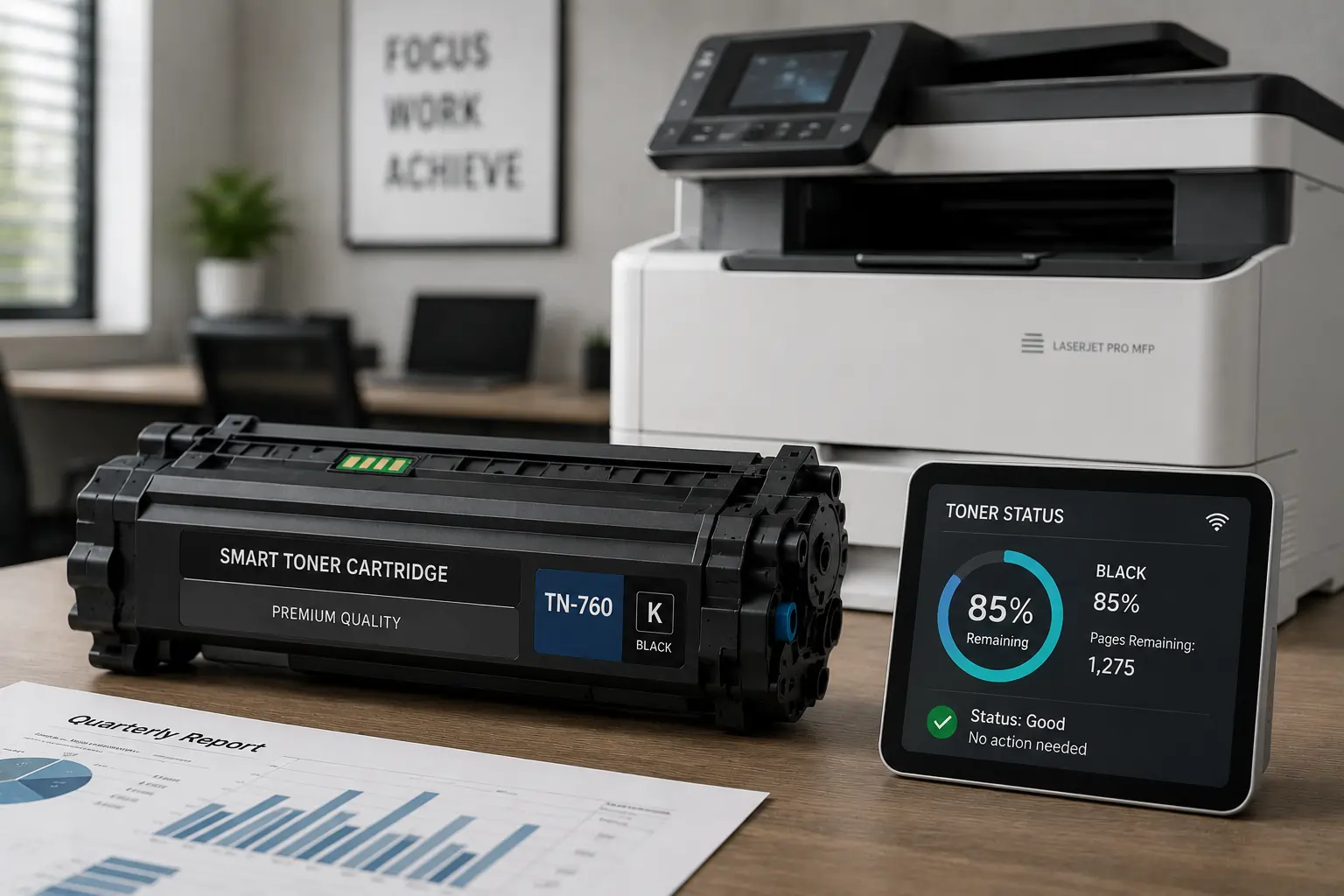 Smart toner cartridge technology in modern printing