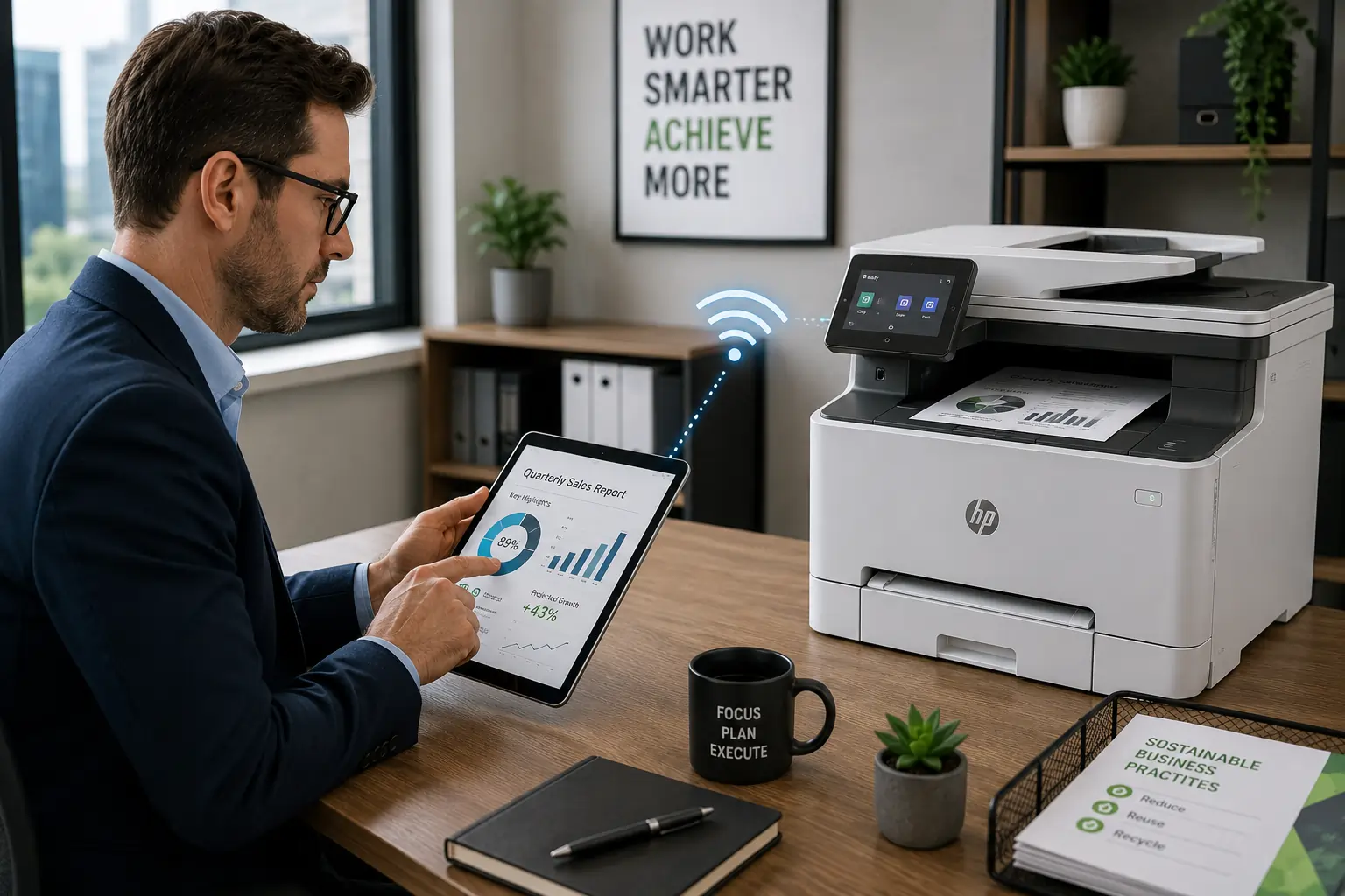 Modern wireless printing supported by advanced toner cartridge technology