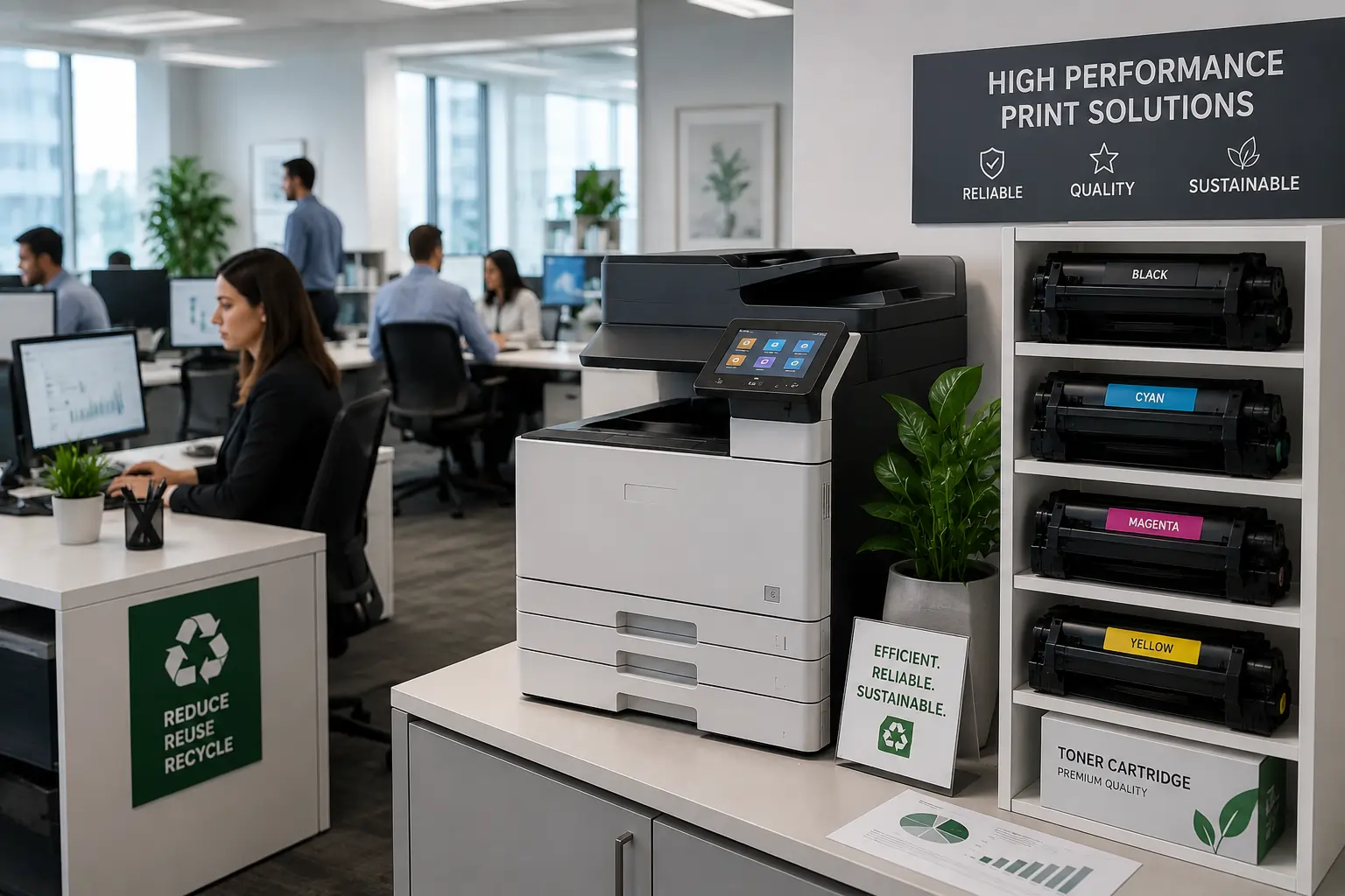Modern toner cartridges improving office productivity