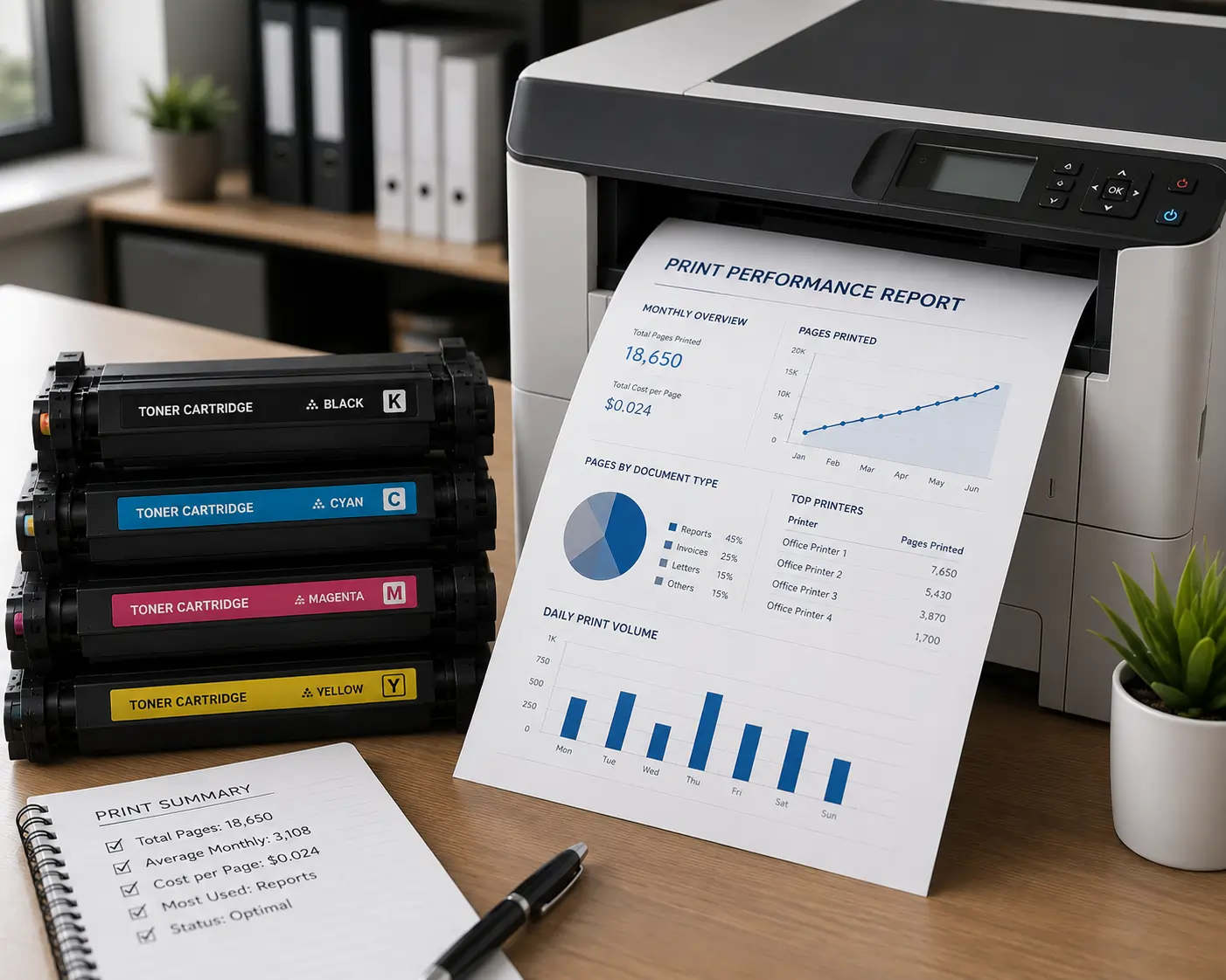Understanding toner cartridge page yield for office printing
