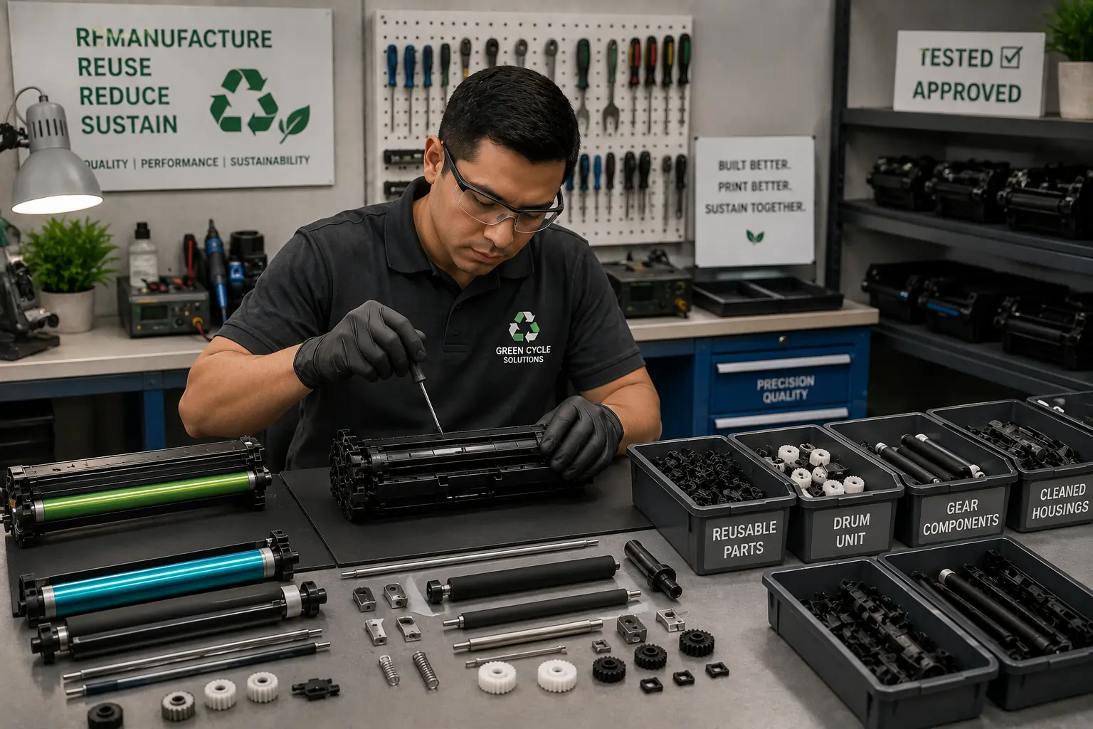 Remanufactured toner cartridge process
