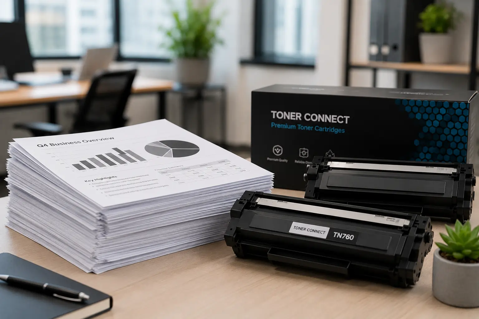 Professional print results using high-quality toner cartridges