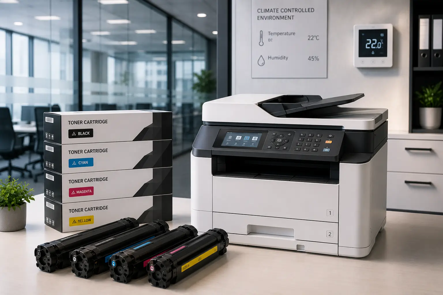 Toner cartridge performance affected by temperature and humidity