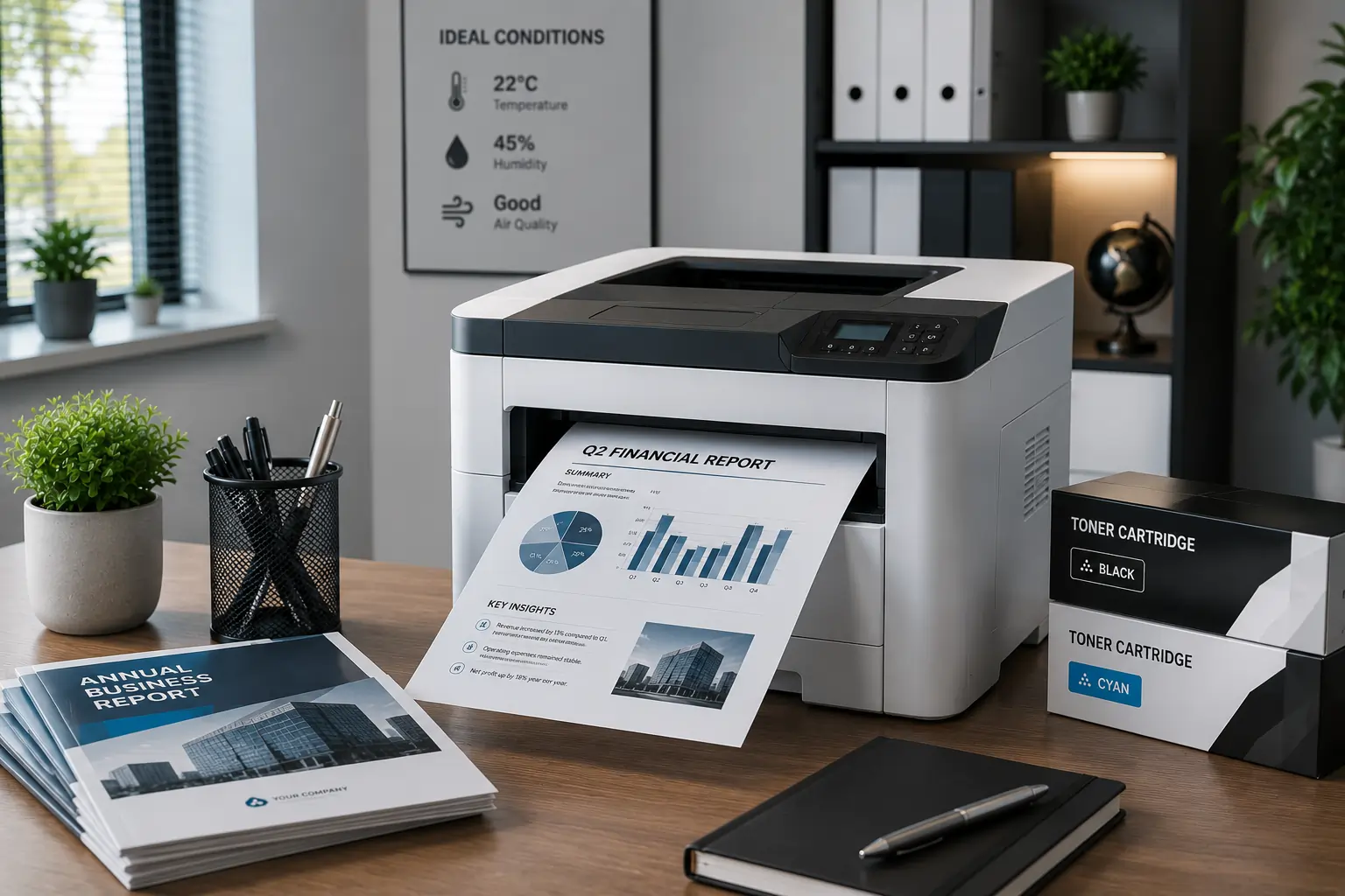 Ideal temperature and humidity conditions for toner cartridge performance