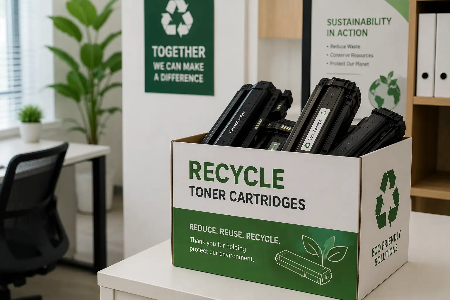 Recycling used toner cartridges responsibly