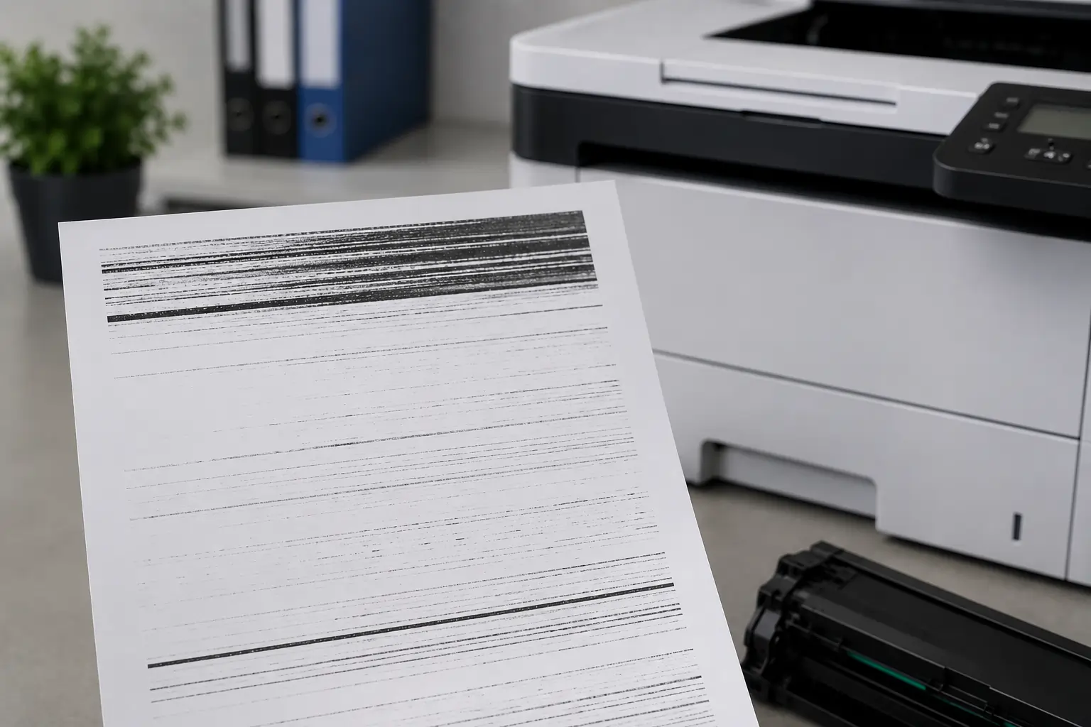 Toner cartridge streaking problems on printed pages