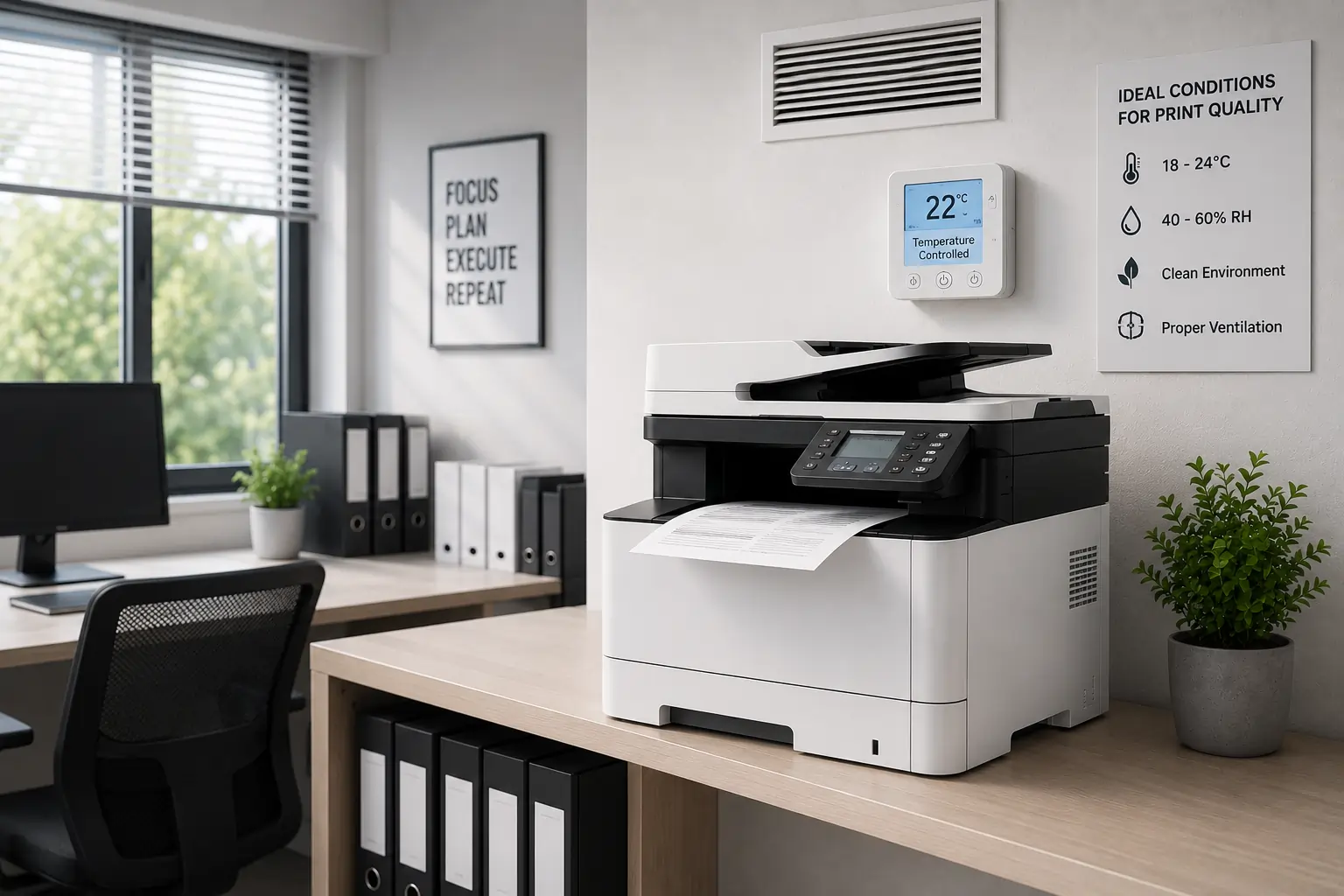 Proper printer environment helping prevent toner streaking