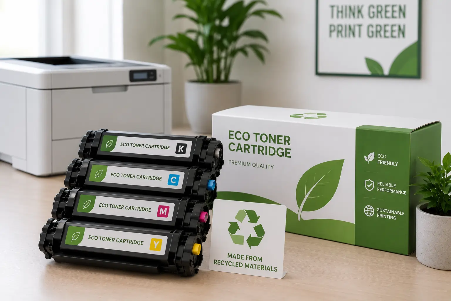 Eco friendly toner cartridge technology using recyclable materials