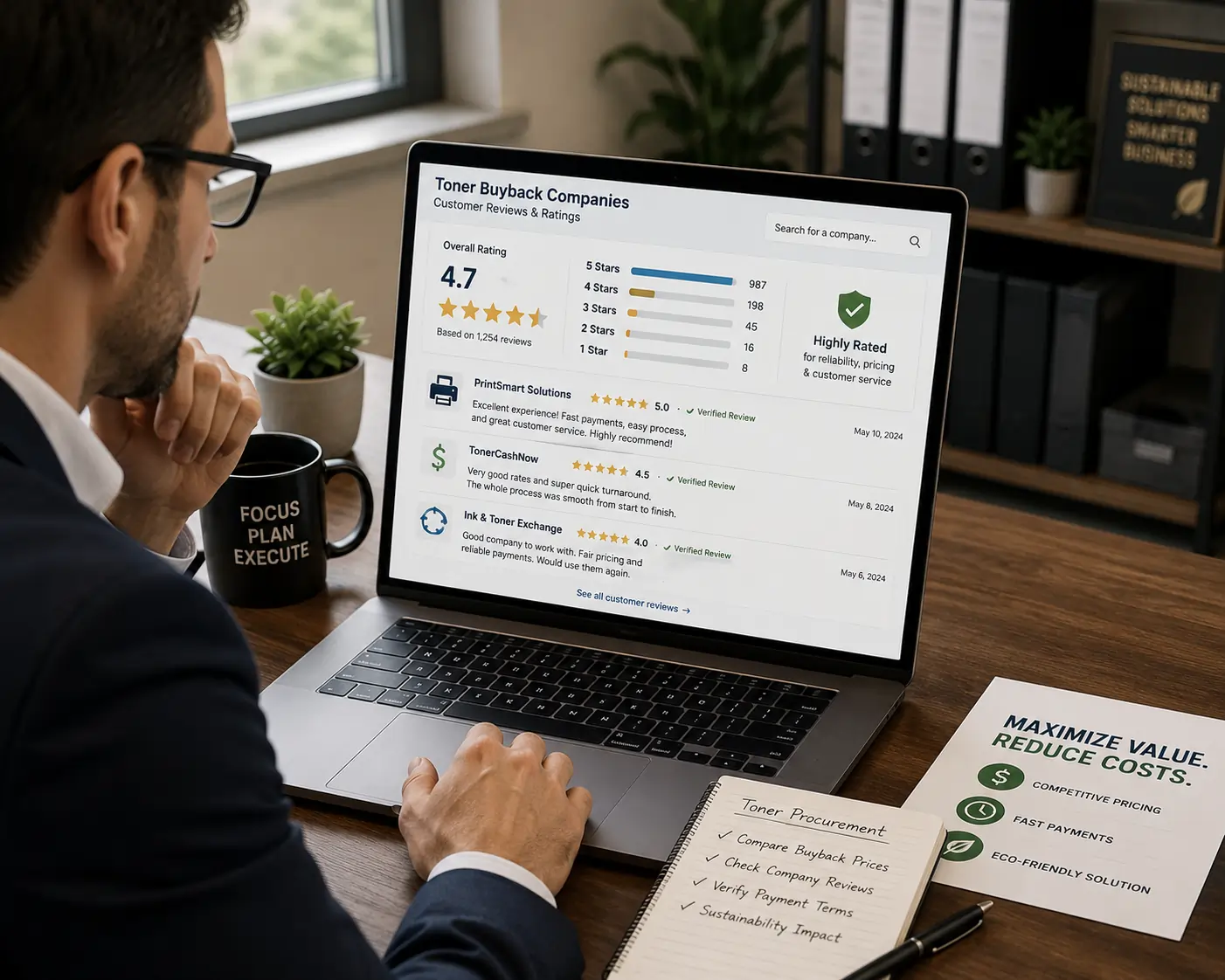 verifying legitimate cash for toners companies online