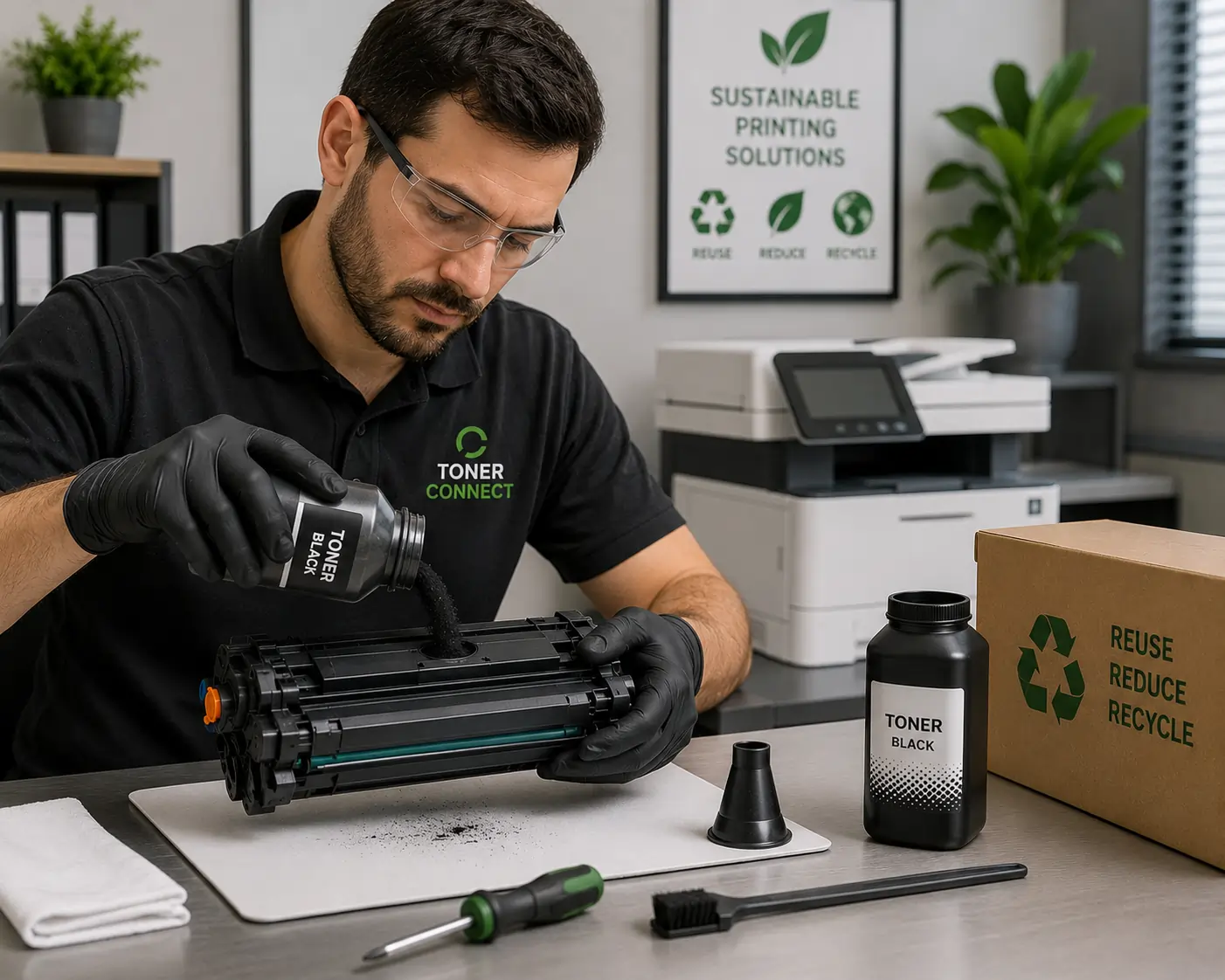 step by step toner cartridge refill guide for office printers