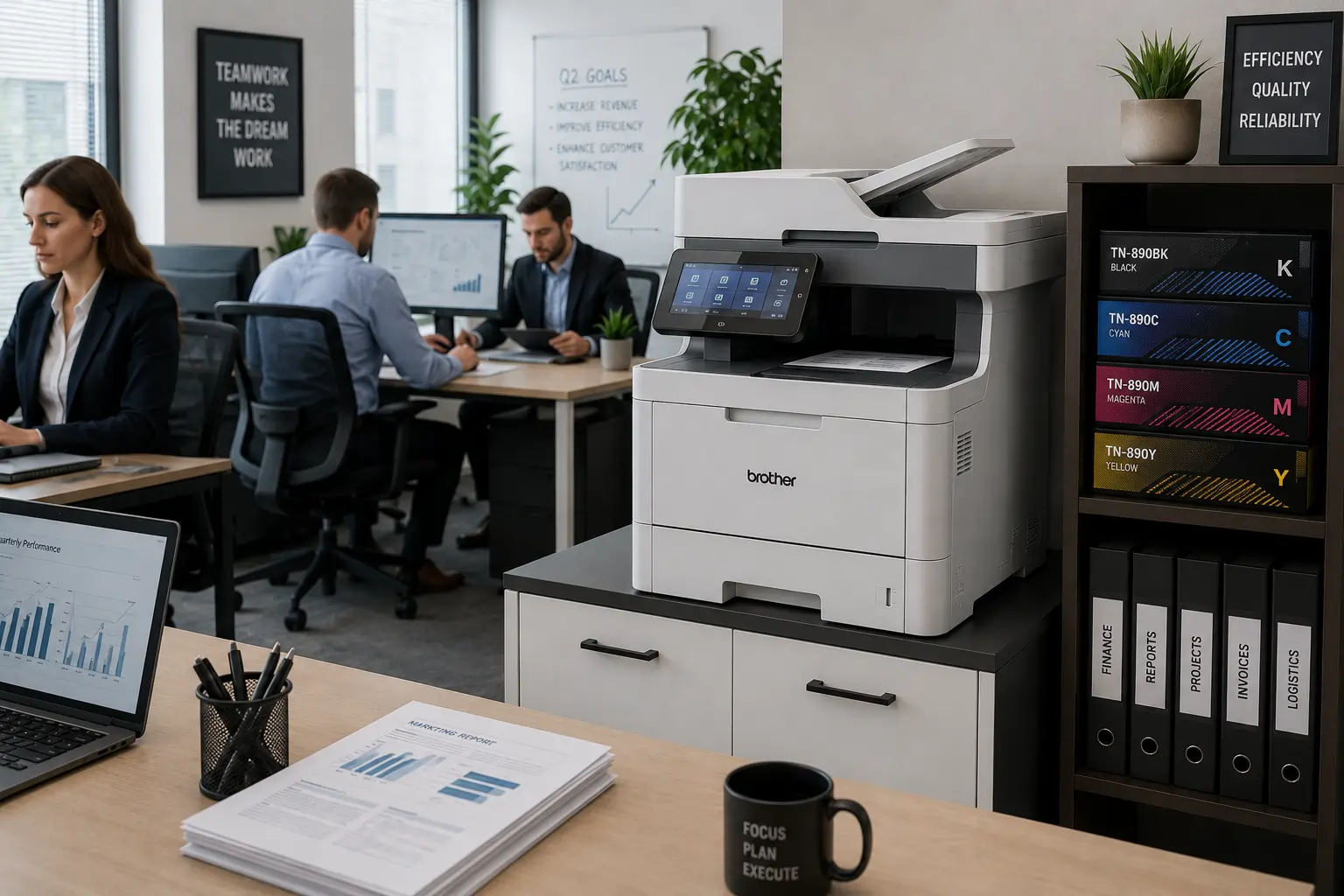 Toner cartridge chips improving office printing reliability