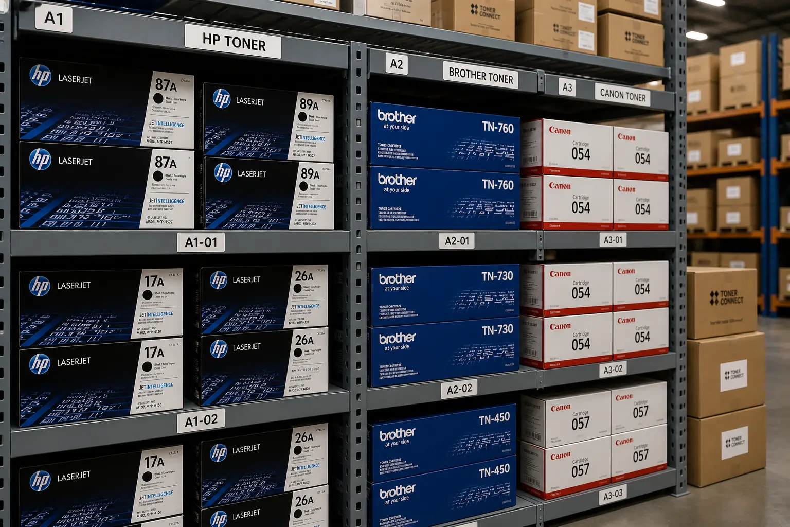 toner cartridge inventory storage