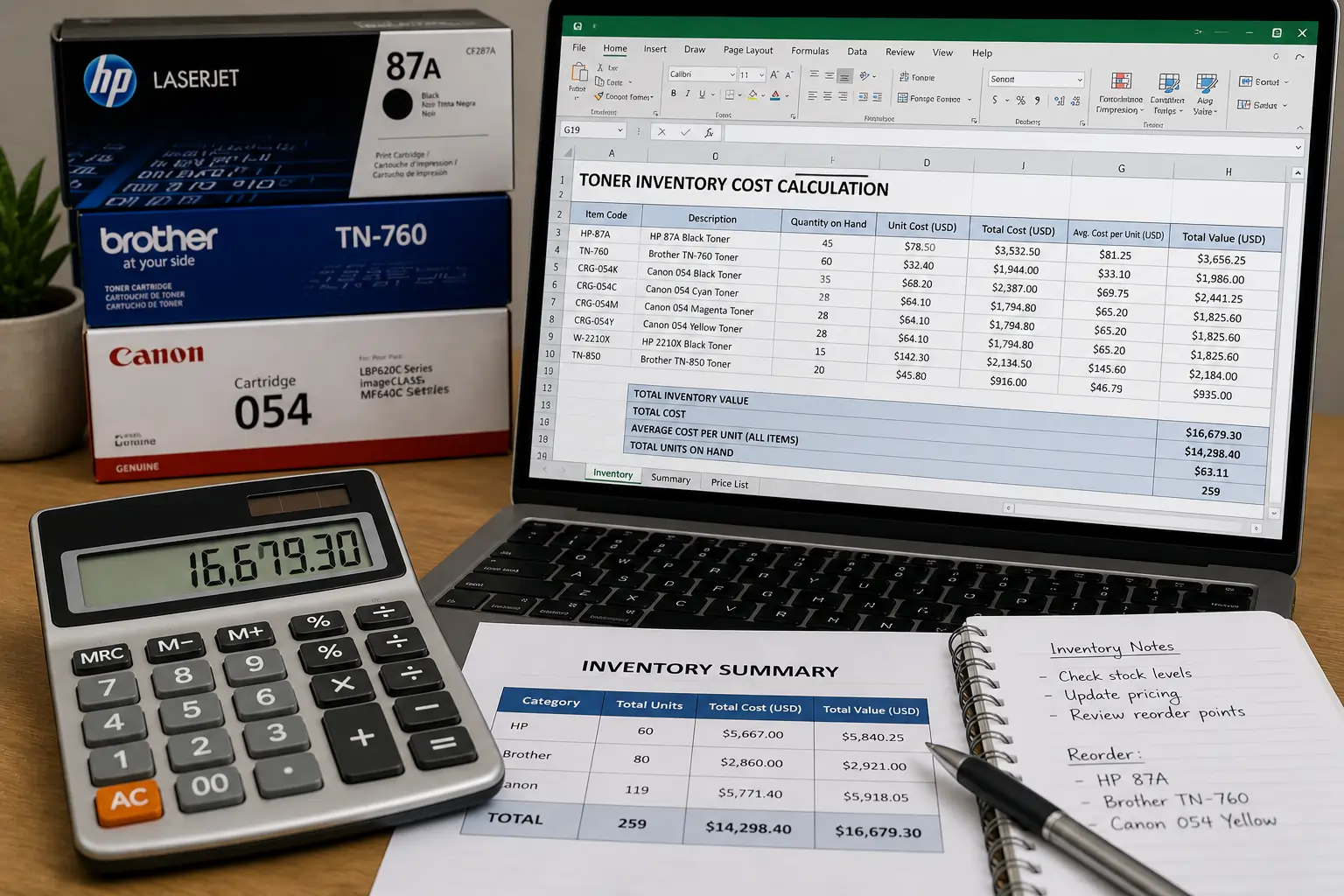 inventory carrying cost calculation