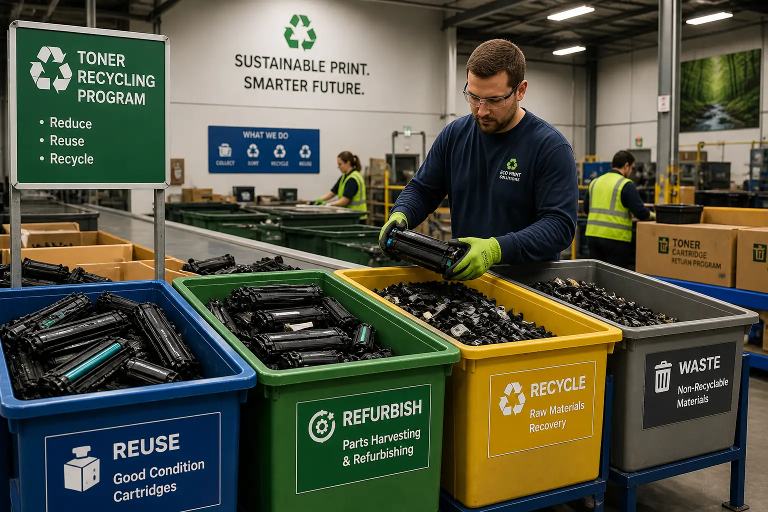toner cartridge recycling process