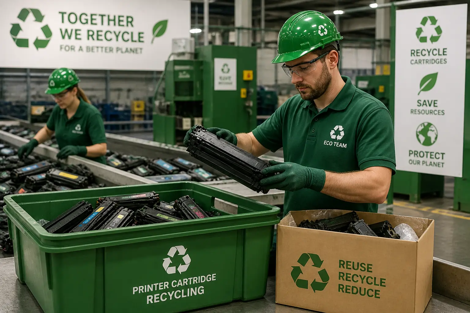 toner cartridge recycling process and sustainability