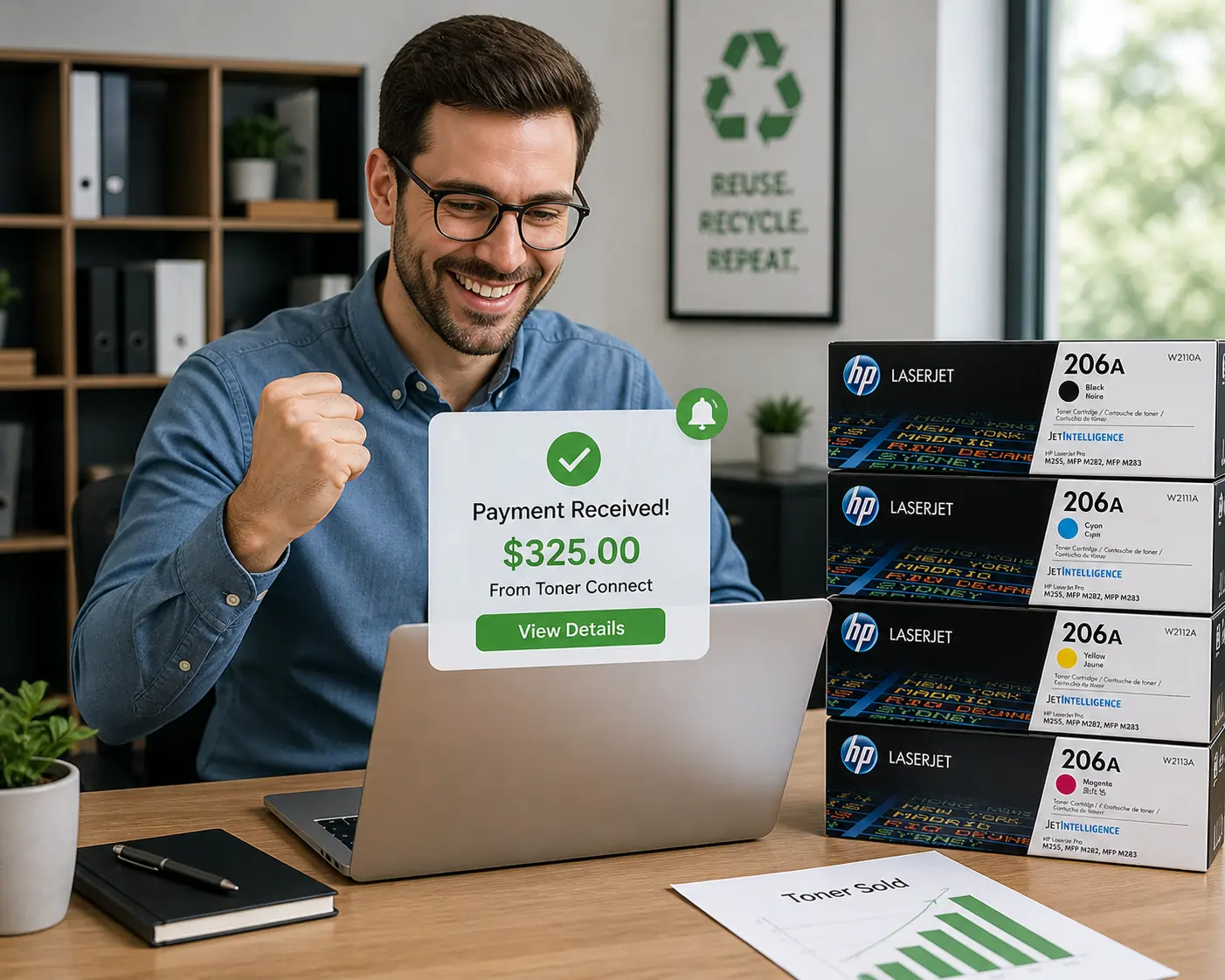 earning money from OEM toner buy-back program