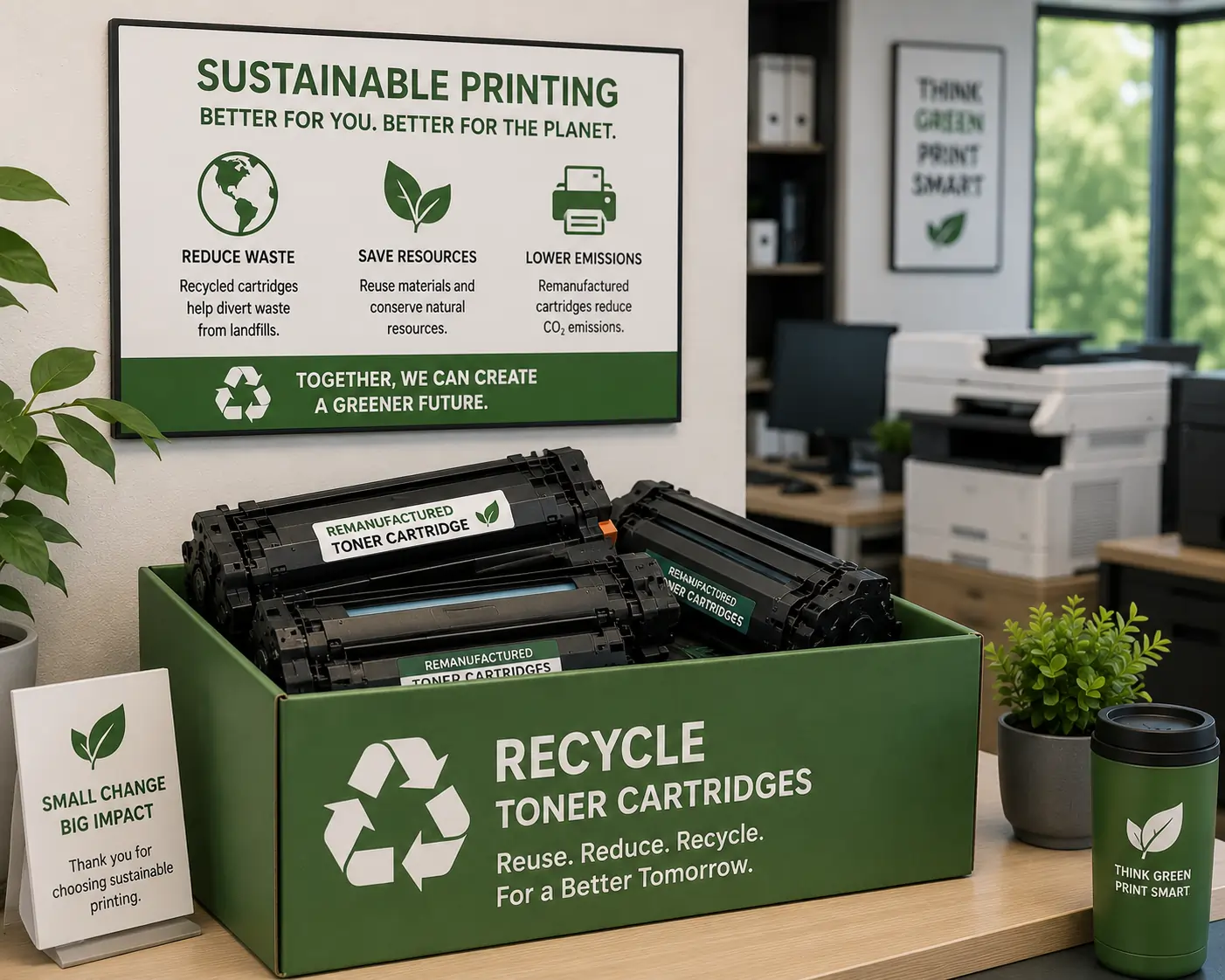 sustainable toner cartridge recycling program for businesses