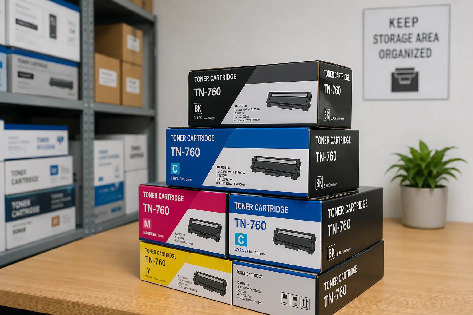 surplus toner cartridges ready for resale