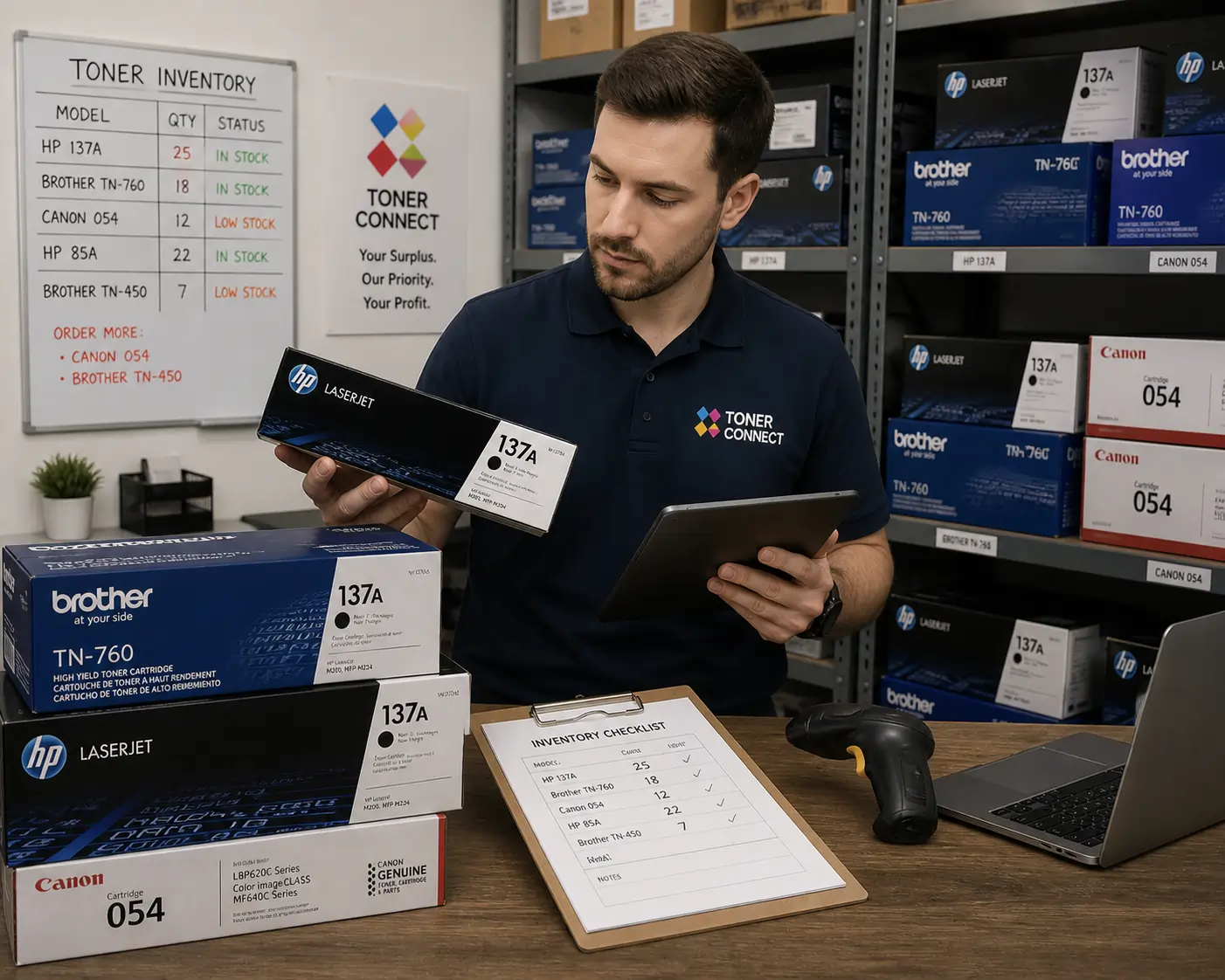 evaluating toner cartridges for resale