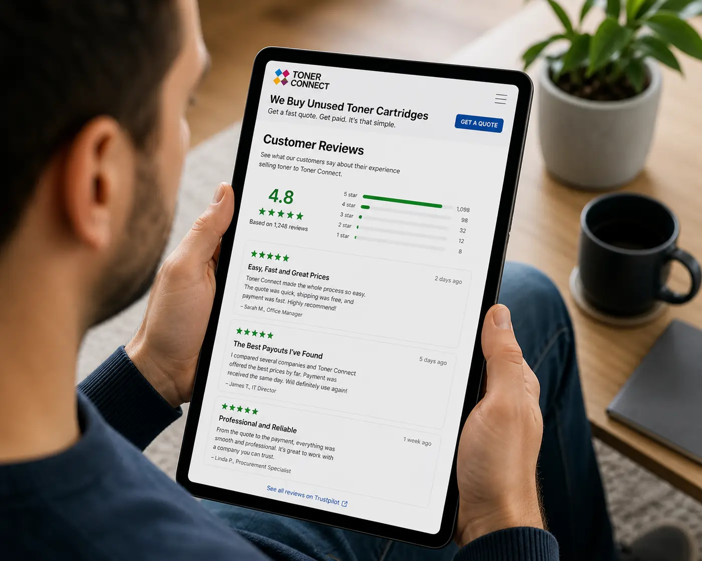 reading toner buyer reviews
