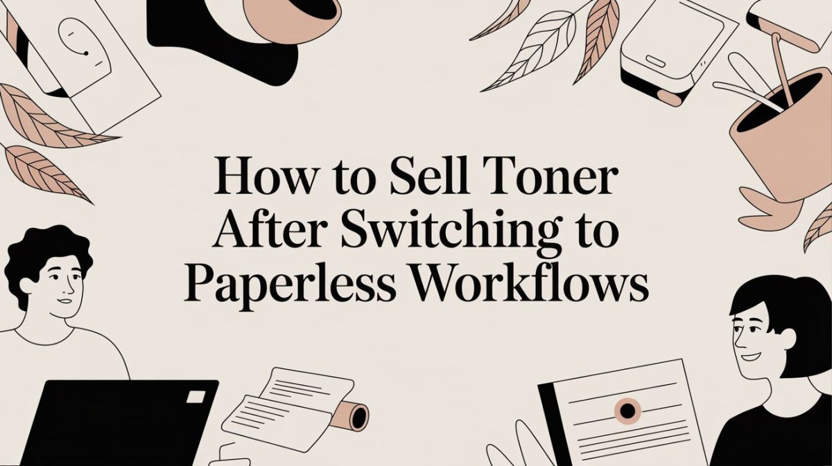 How to Sell Toner After Switching to Paperless Workflows