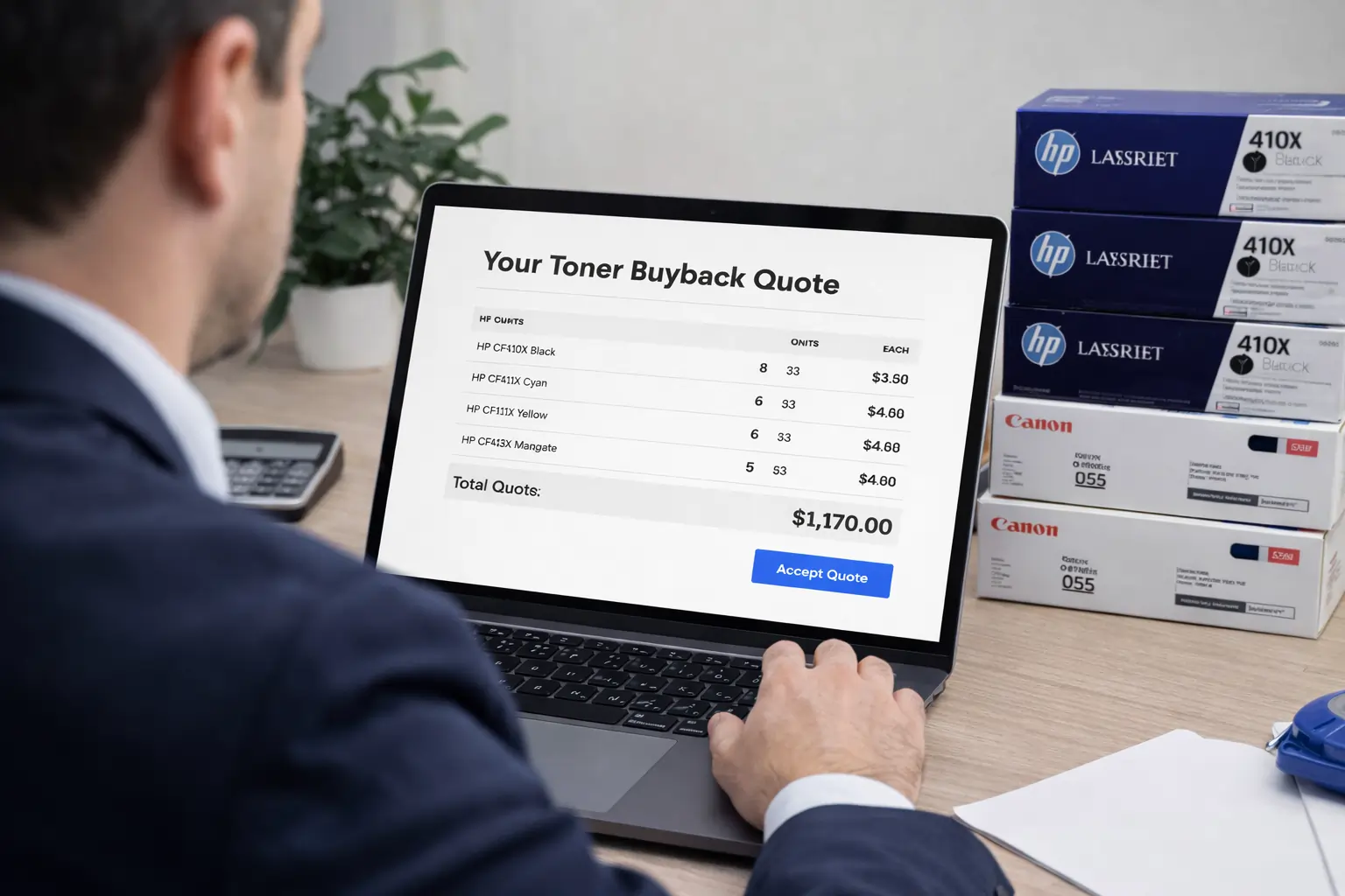 best place to sell unopened toner cartridges through buyback company
