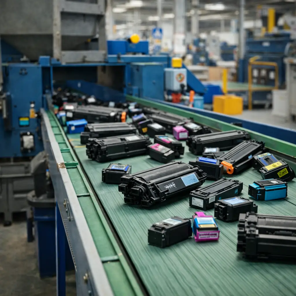 Printer cartridge recycling process and material recovery - Toner Connect