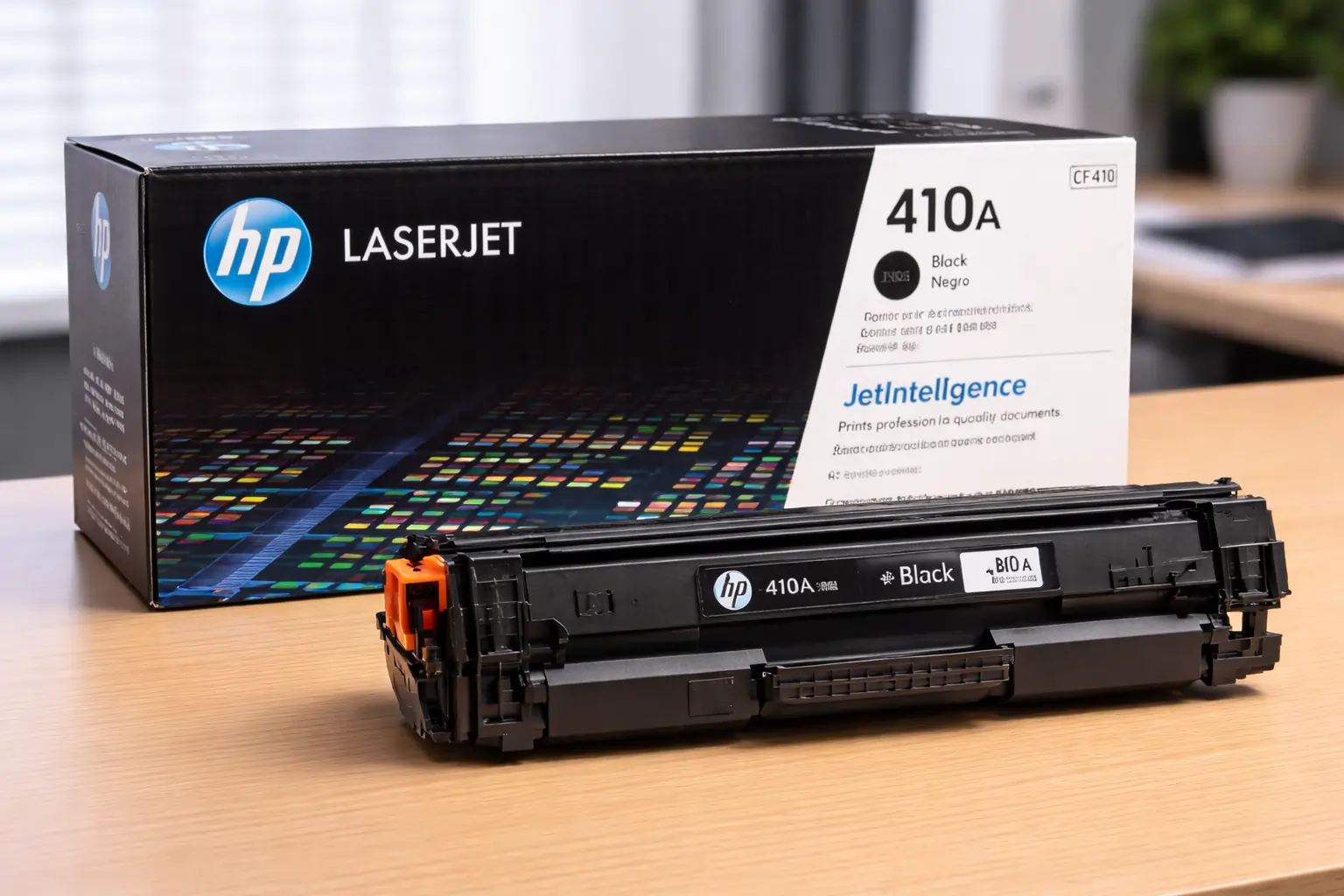OEM toner cartridge with original packaging