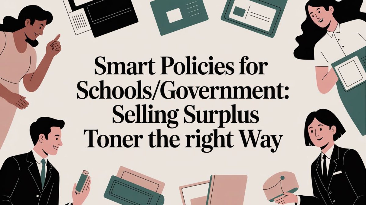 Smart Policies for Schools/Government: Selling Surplus Toner the Right Way