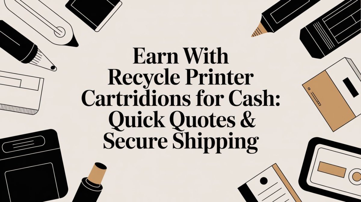 Earn with recycle printer cartridges for cash: quick quotes & secure shipping
