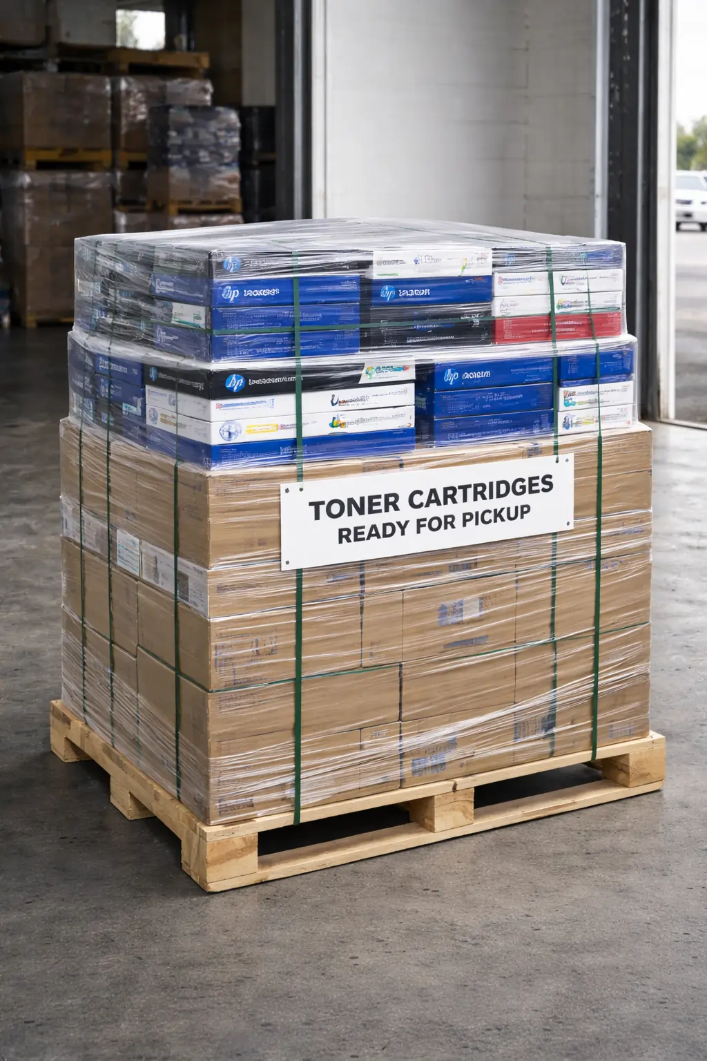 palletized toner cartridges for bulk liquidation