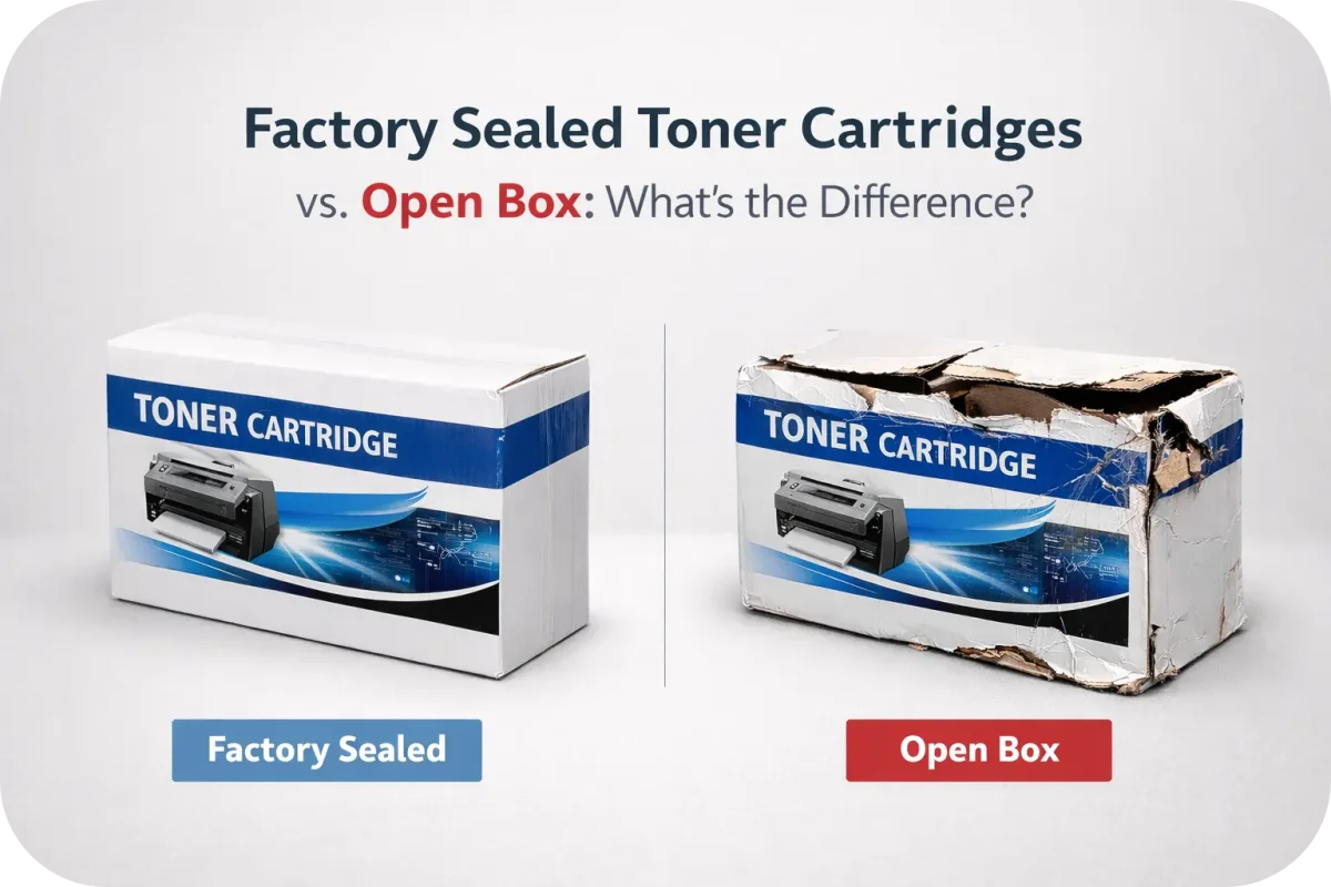Factory Sealed Toner Cartridges vs. Open Box | What’s the Difference?