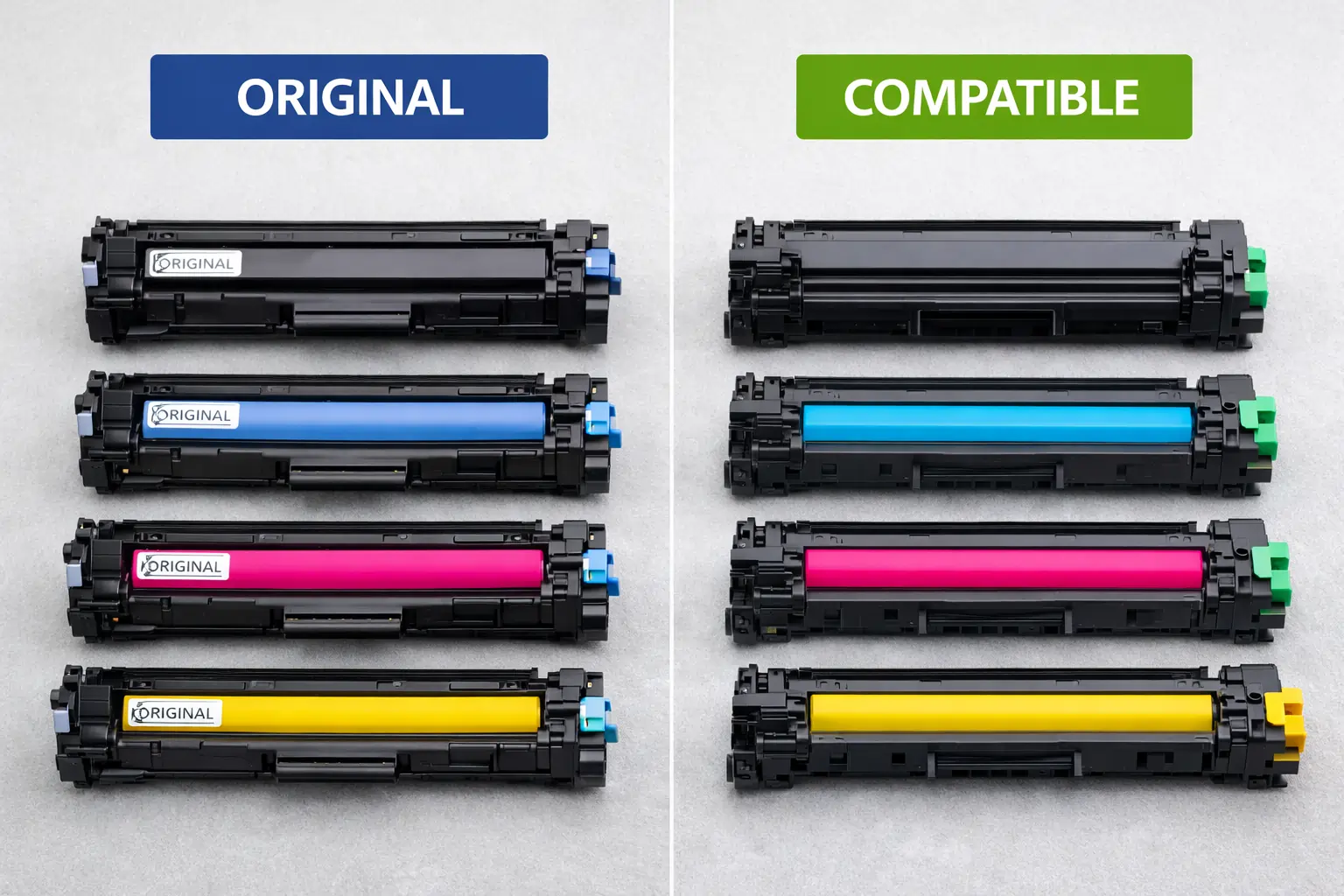compatible vs original toner cartridges comparison