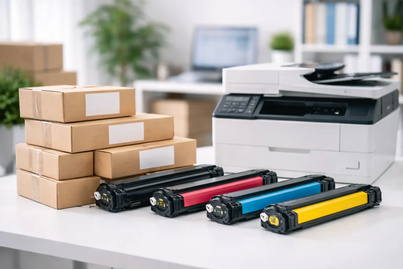packaging toner cartridge orders for online business
