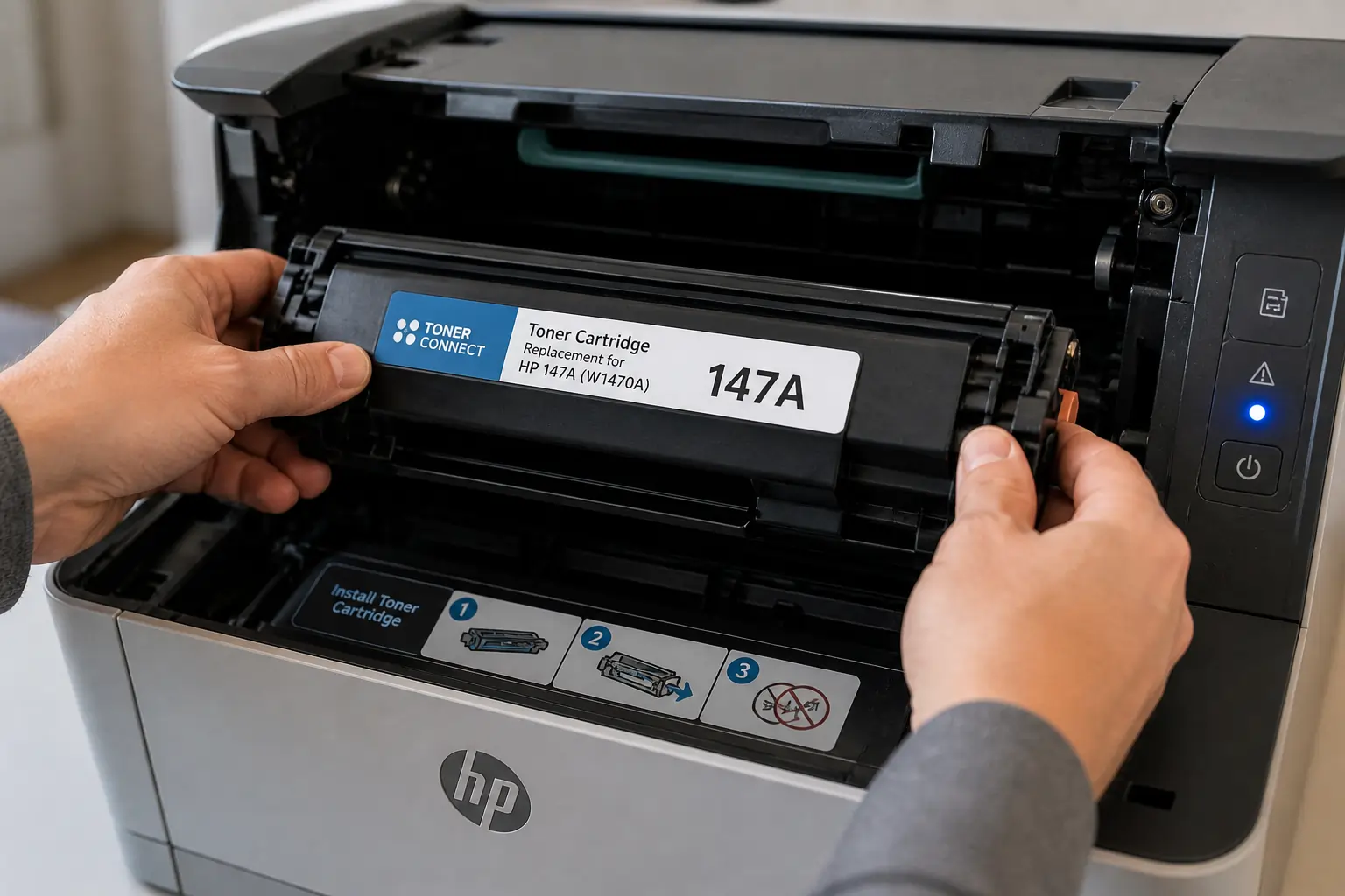  installing compatible toner cartridge HP printer solution
